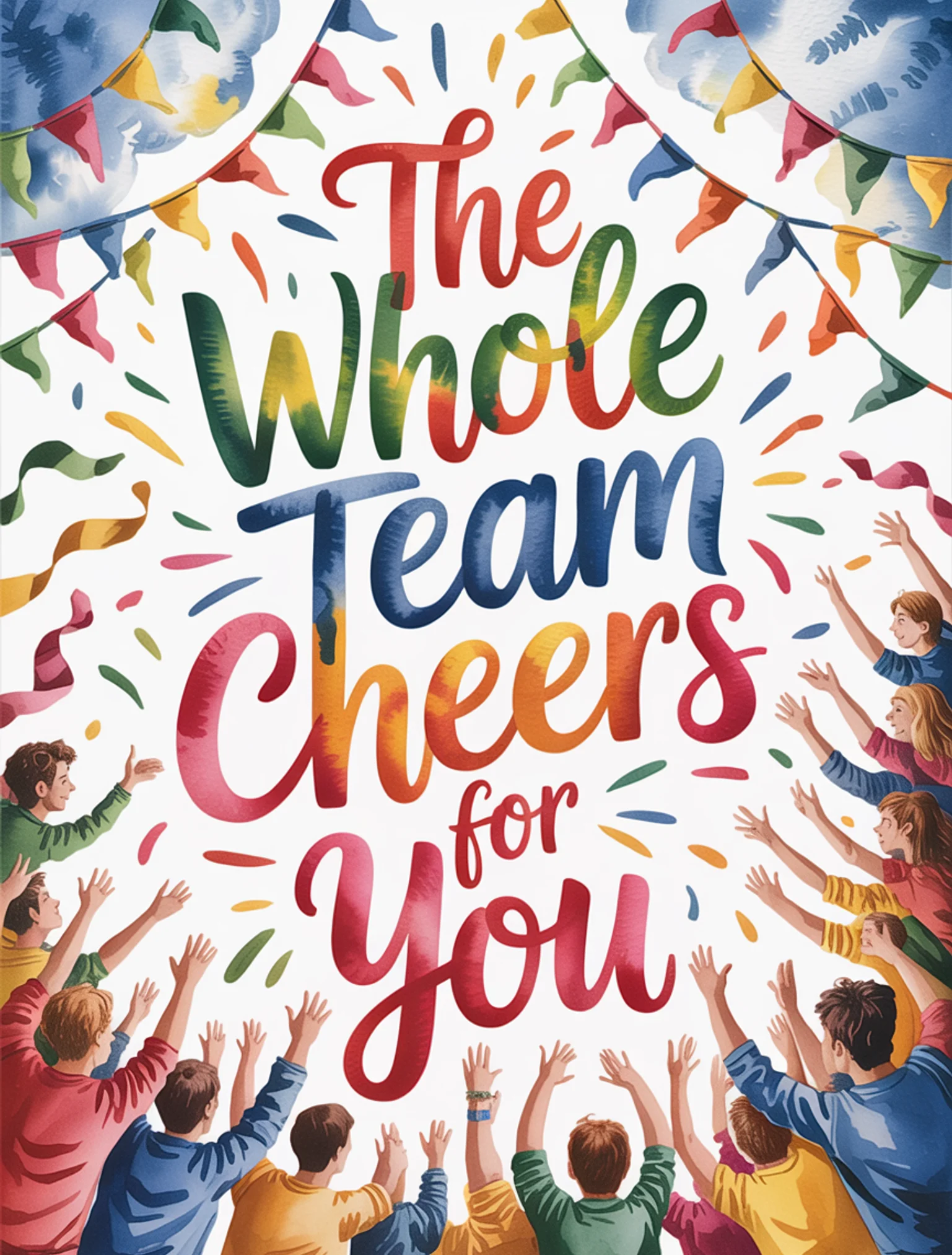 The Whole Team Cheers for You
