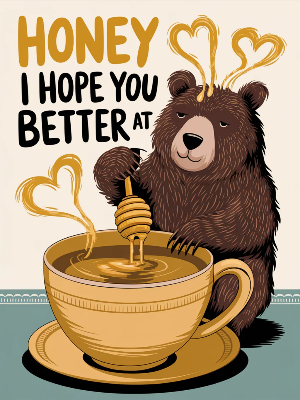 Bear Honey Tea Get Well