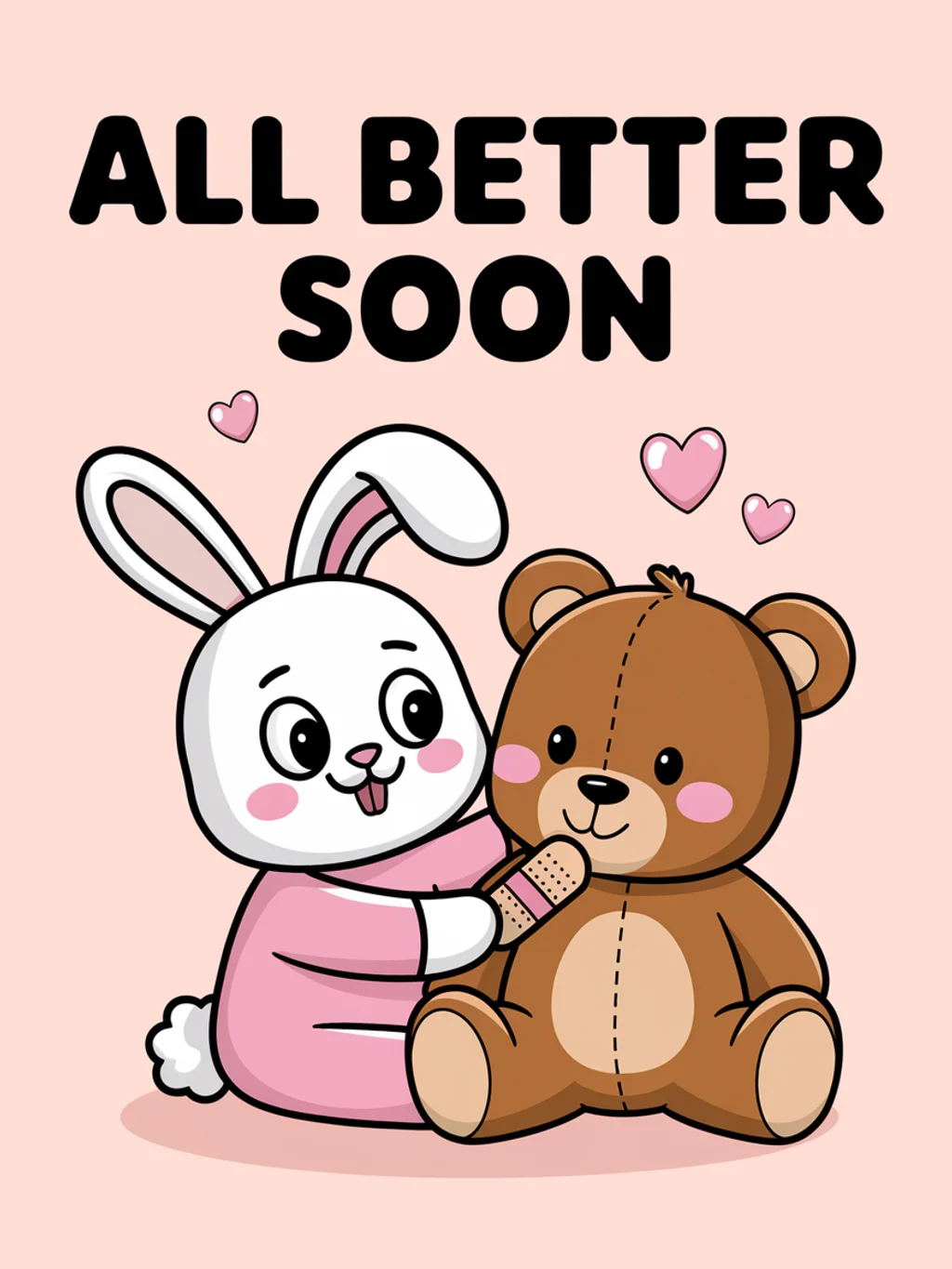 Bunny Bandaid Get Well