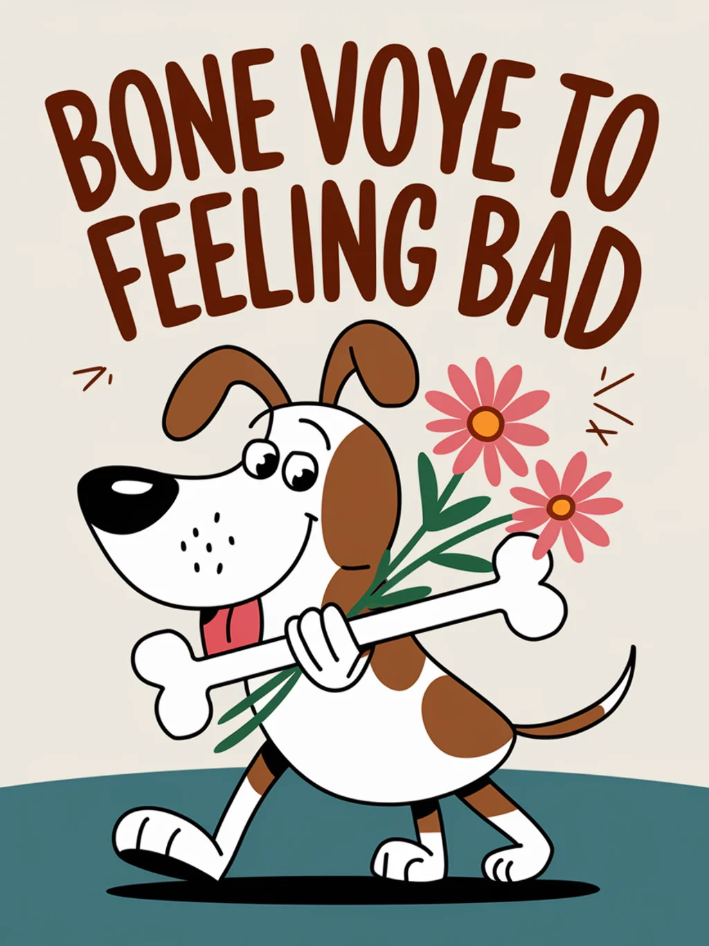 Dog Bone Flower Get Well