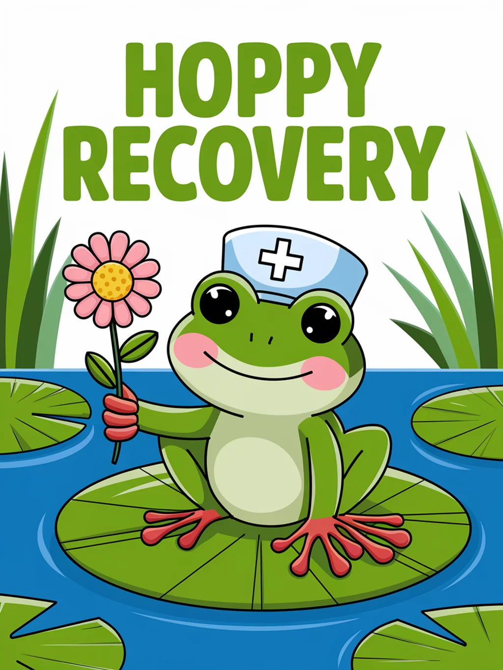 Frog Lily Get Well