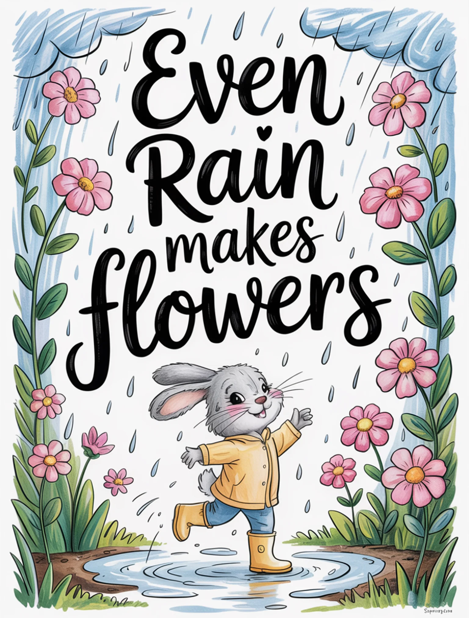 Even Rain Makes Flowers