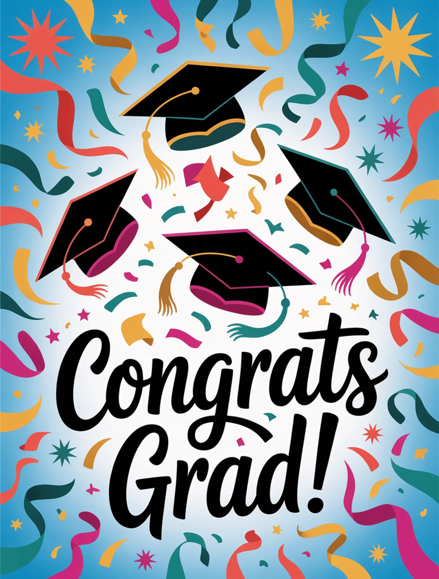 Bright Confetti Caps