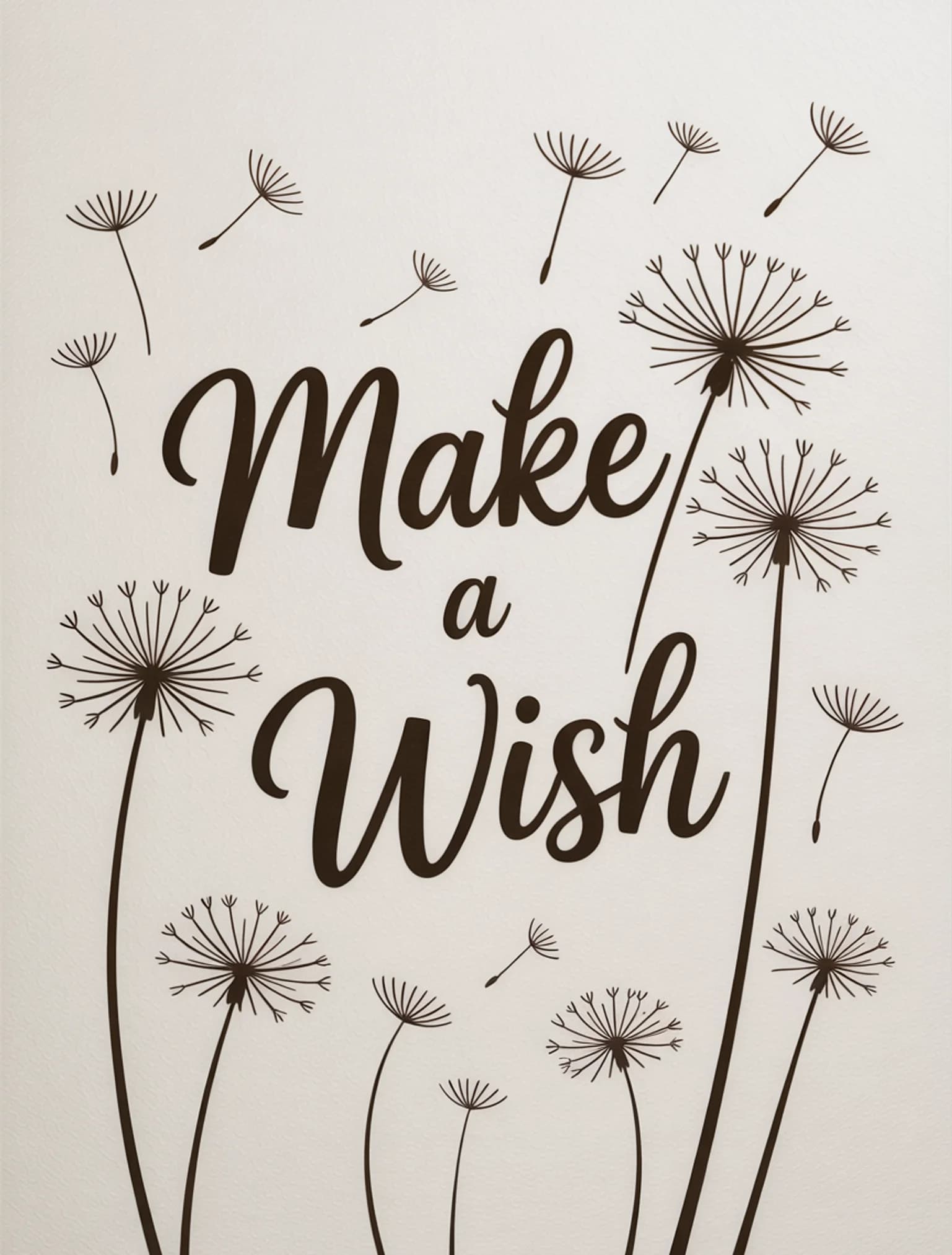 Make a Wish Blind Emboss Ivory