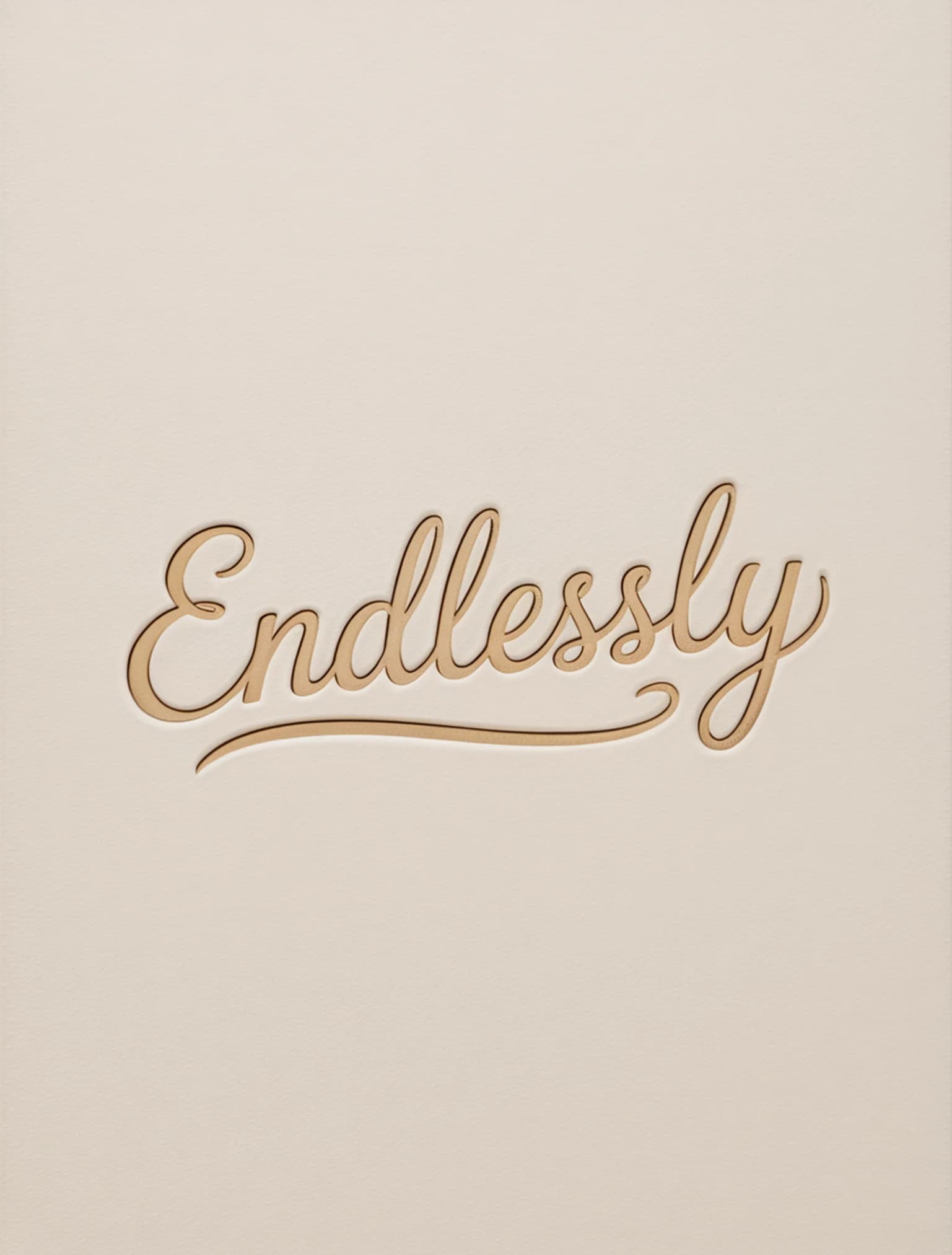 Endlessly Blind Emboss