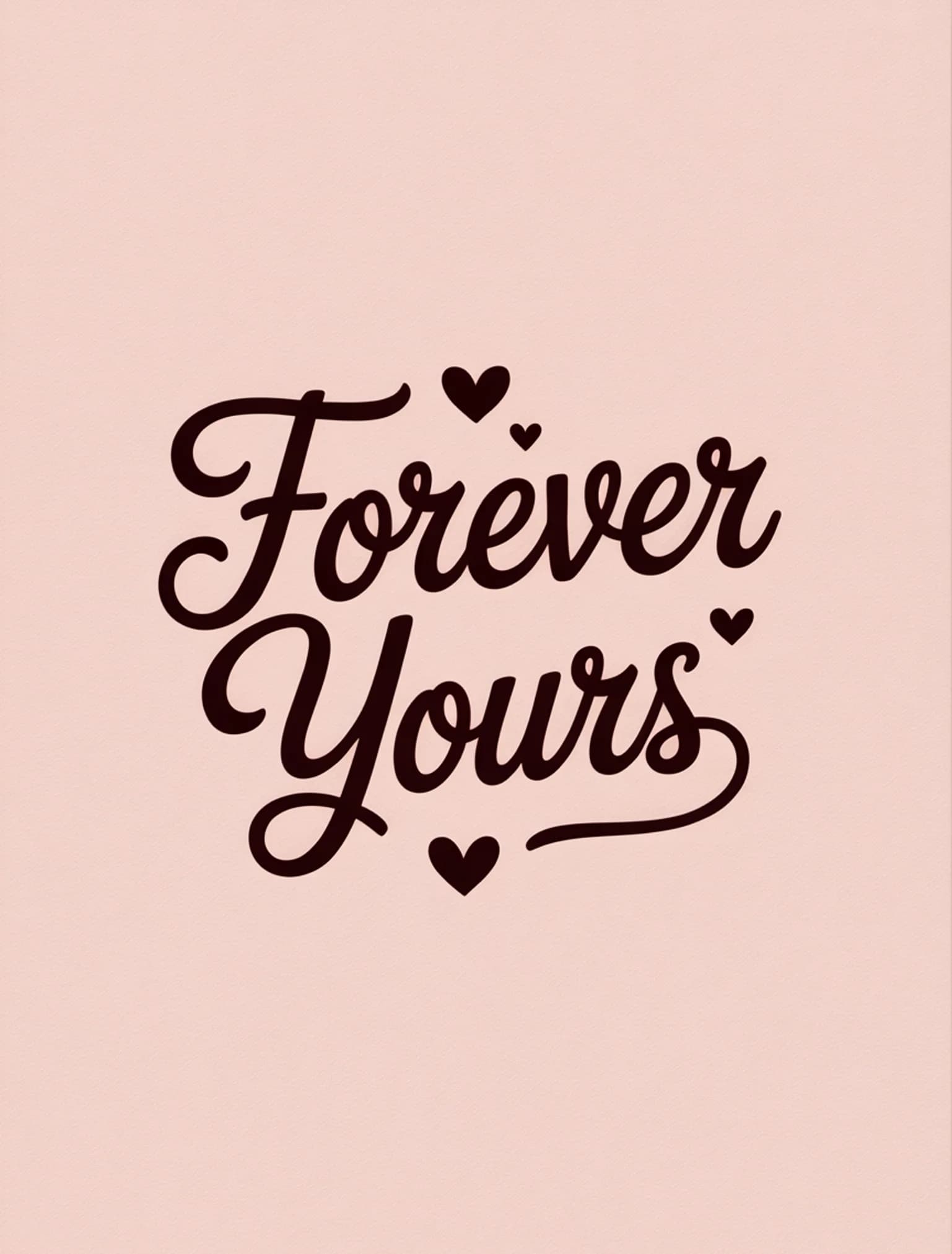 Forever Yours Blind Emboss