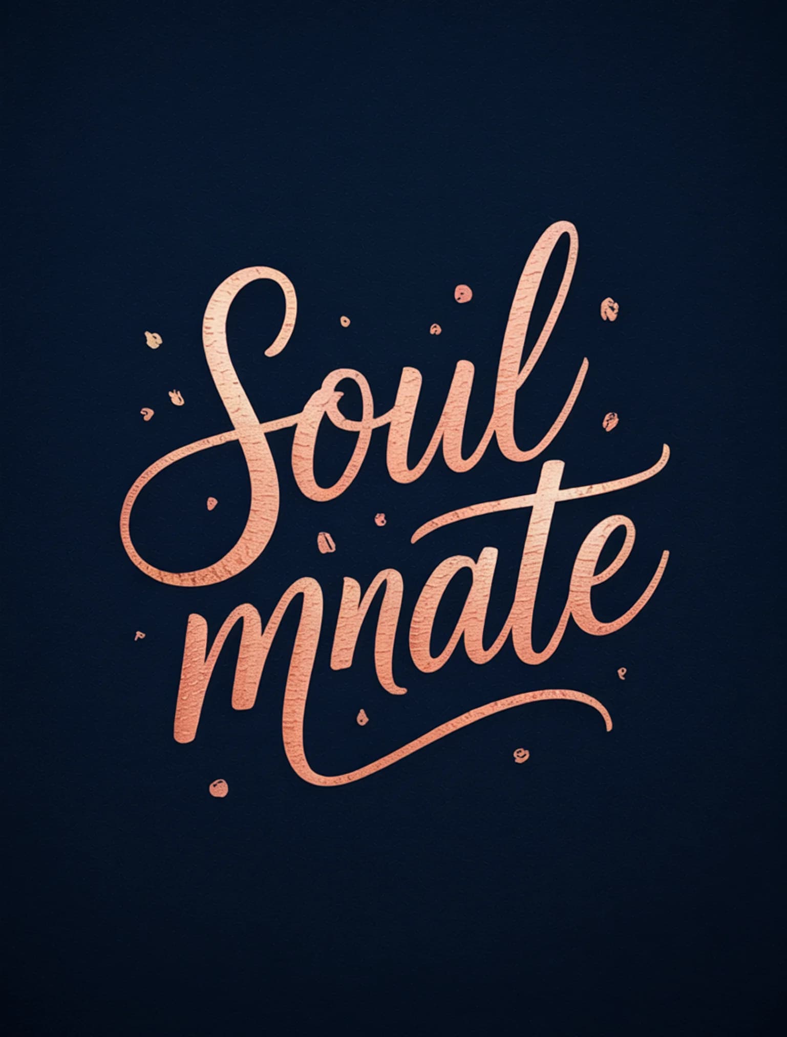 Soulmate Rose Gold Navy