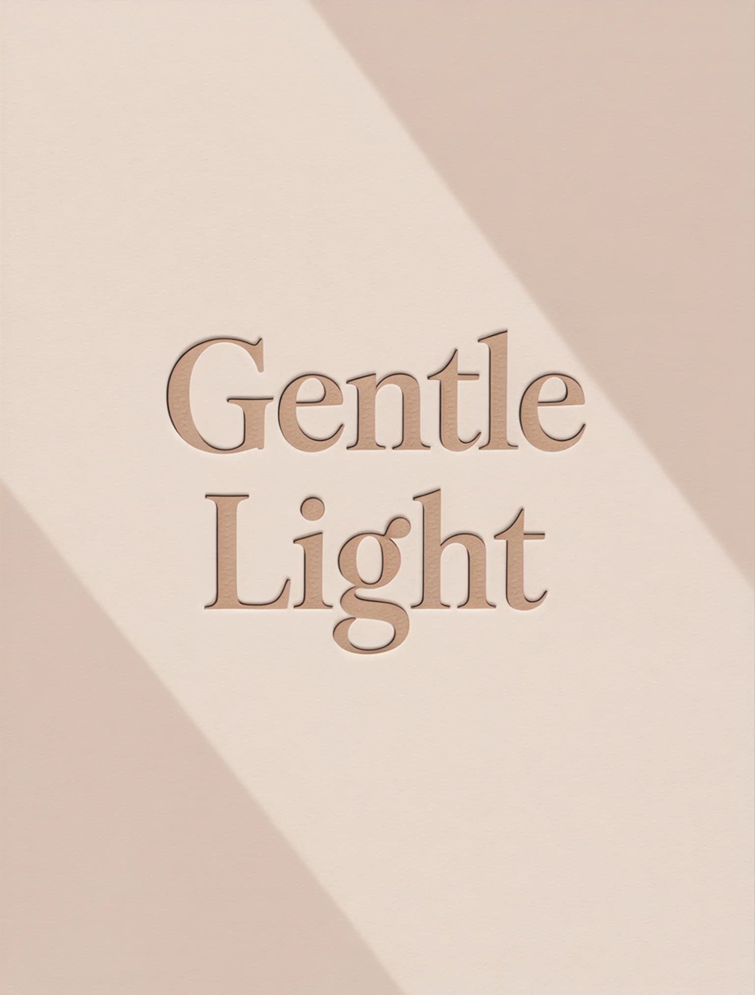 Gentle Light Blind Emboss
