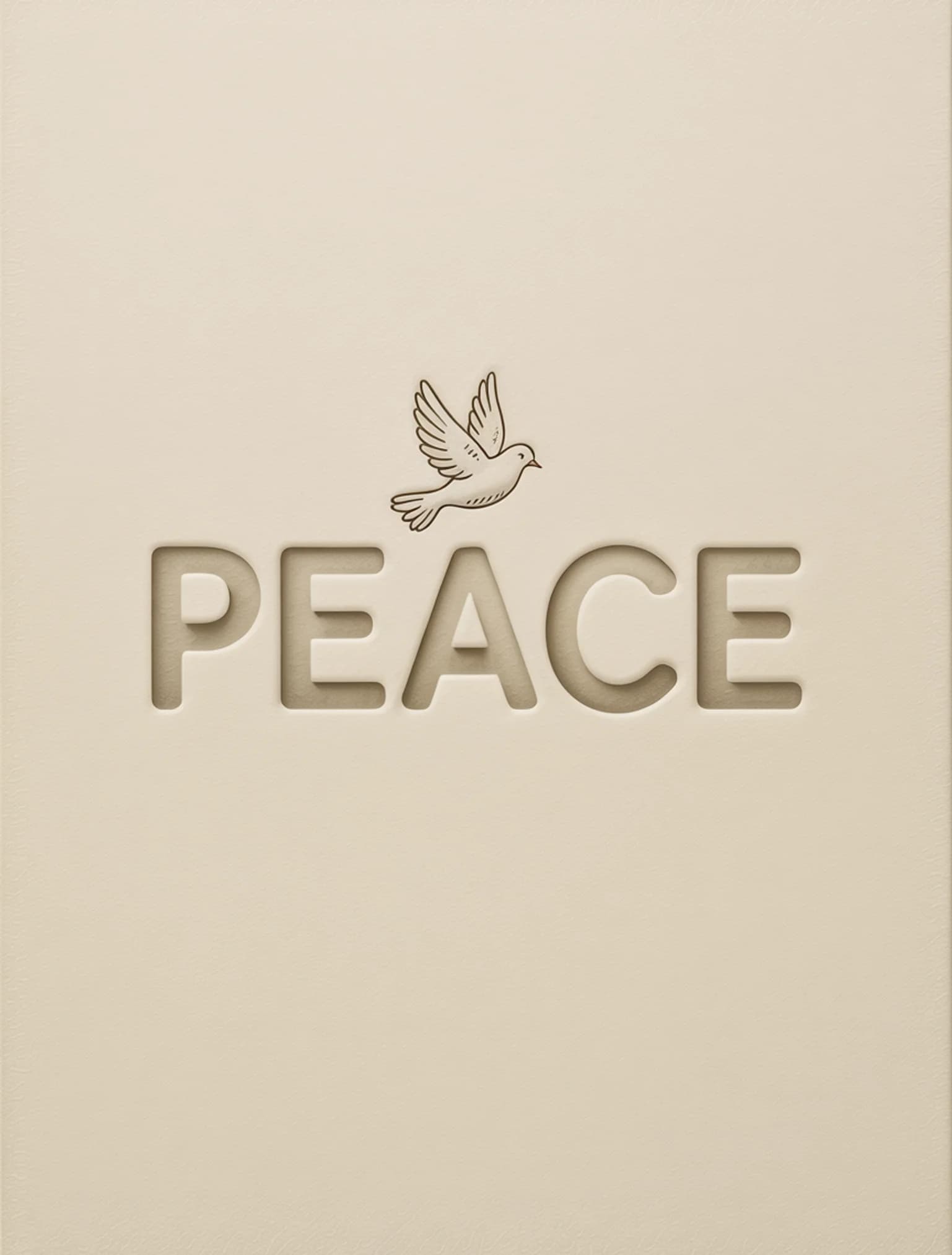 Peace Blind Emboss