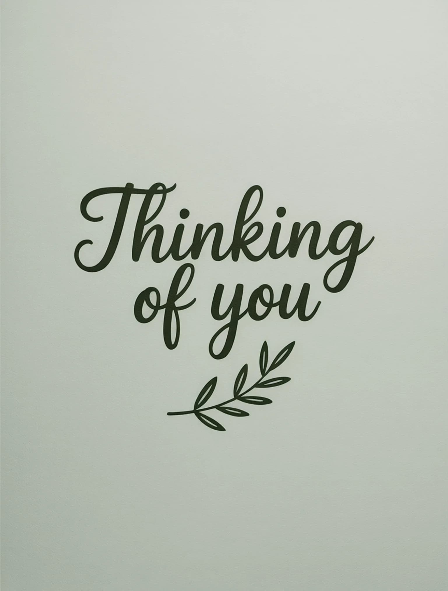 Thinking of You Blind Emboss