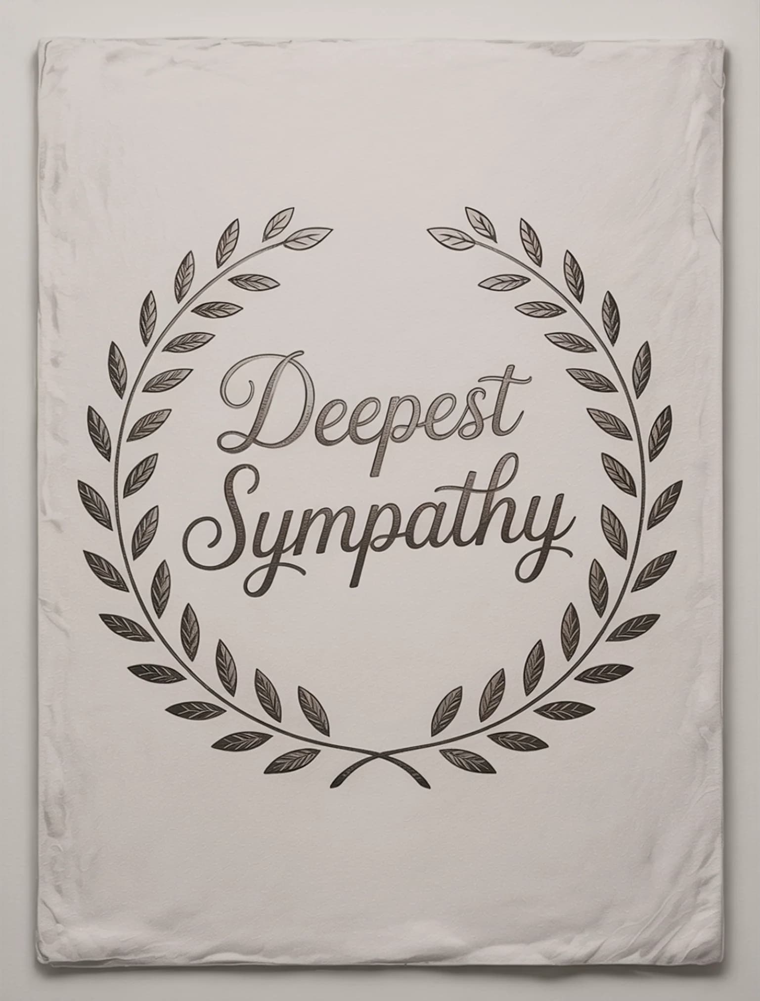 Deepest Sympathy Silver Gray