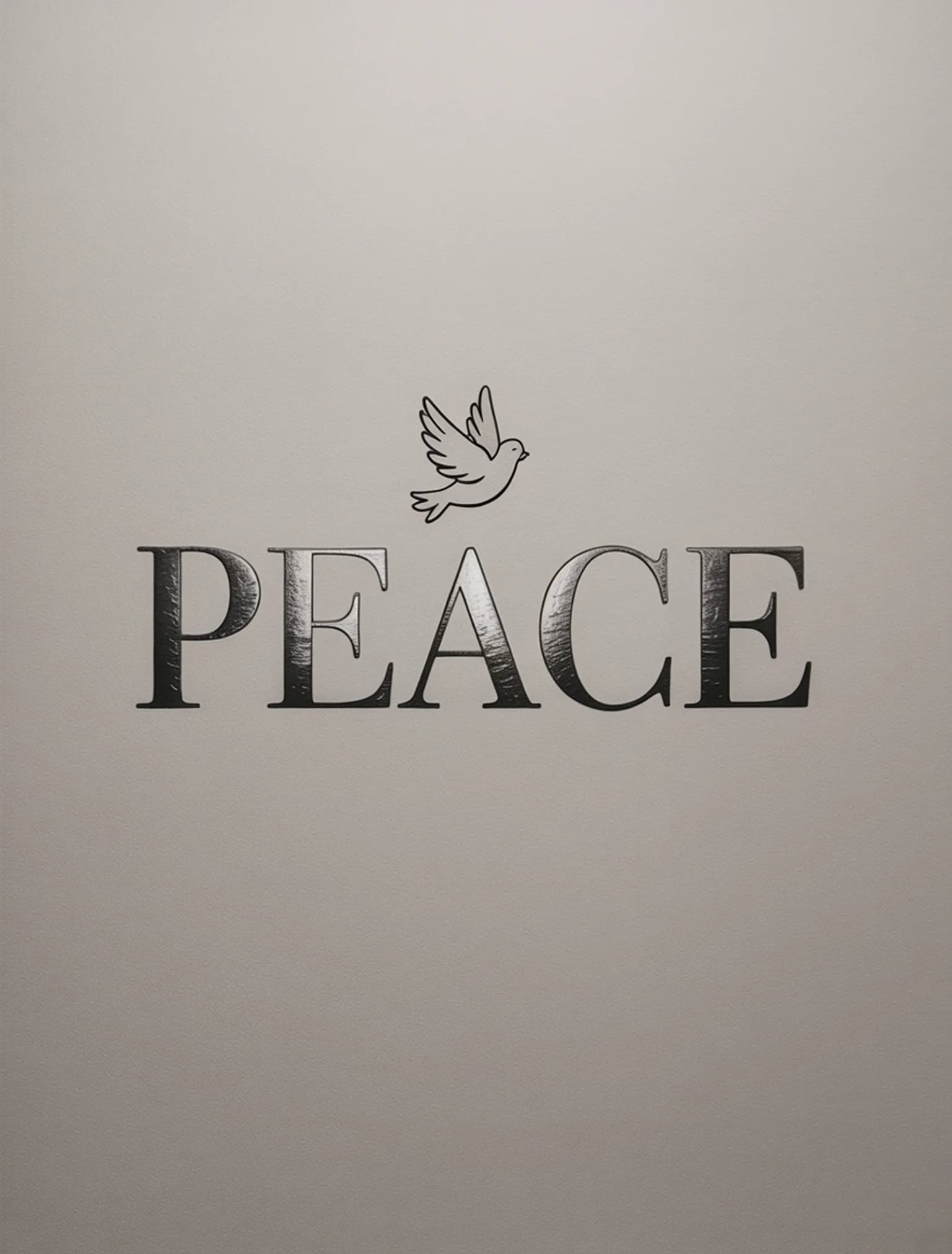 Peace Silver Gray