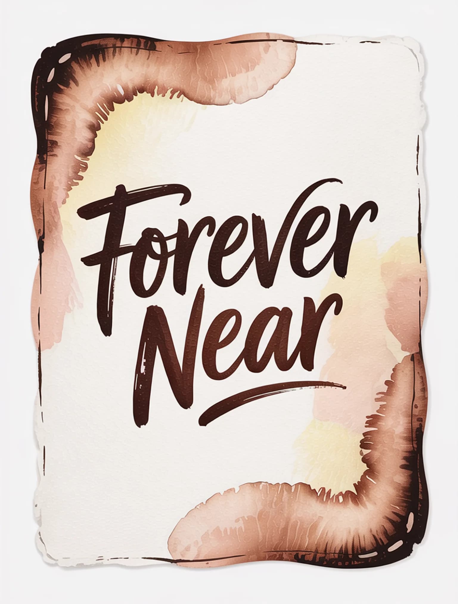 Forever Near Watercolor Stone