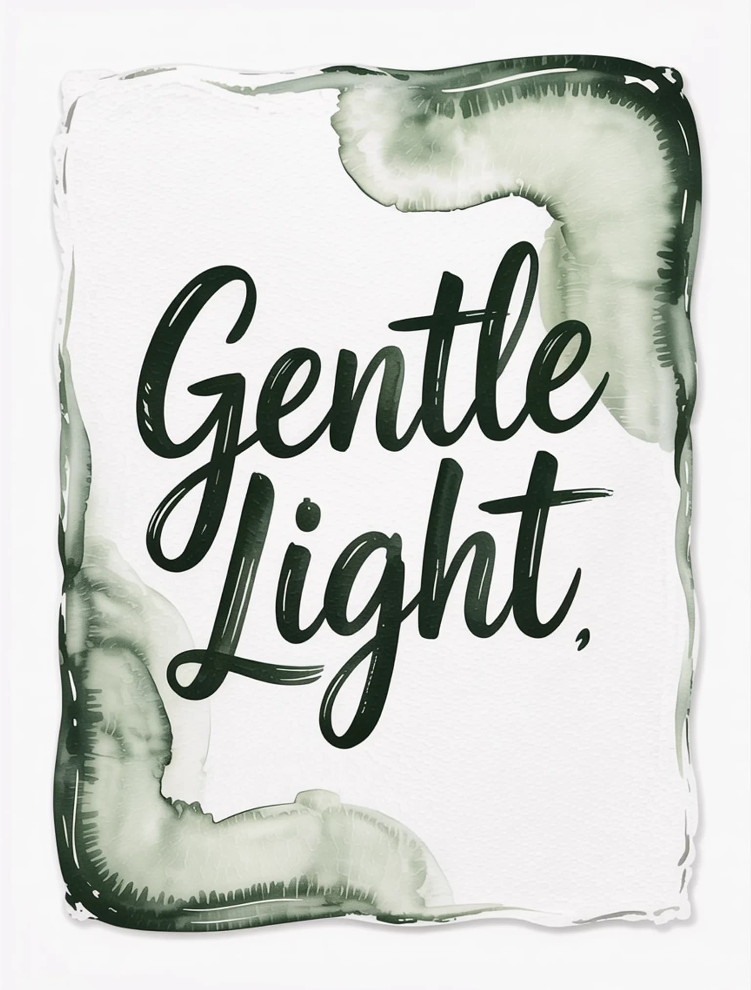 Gentle Light Watercolor Sage