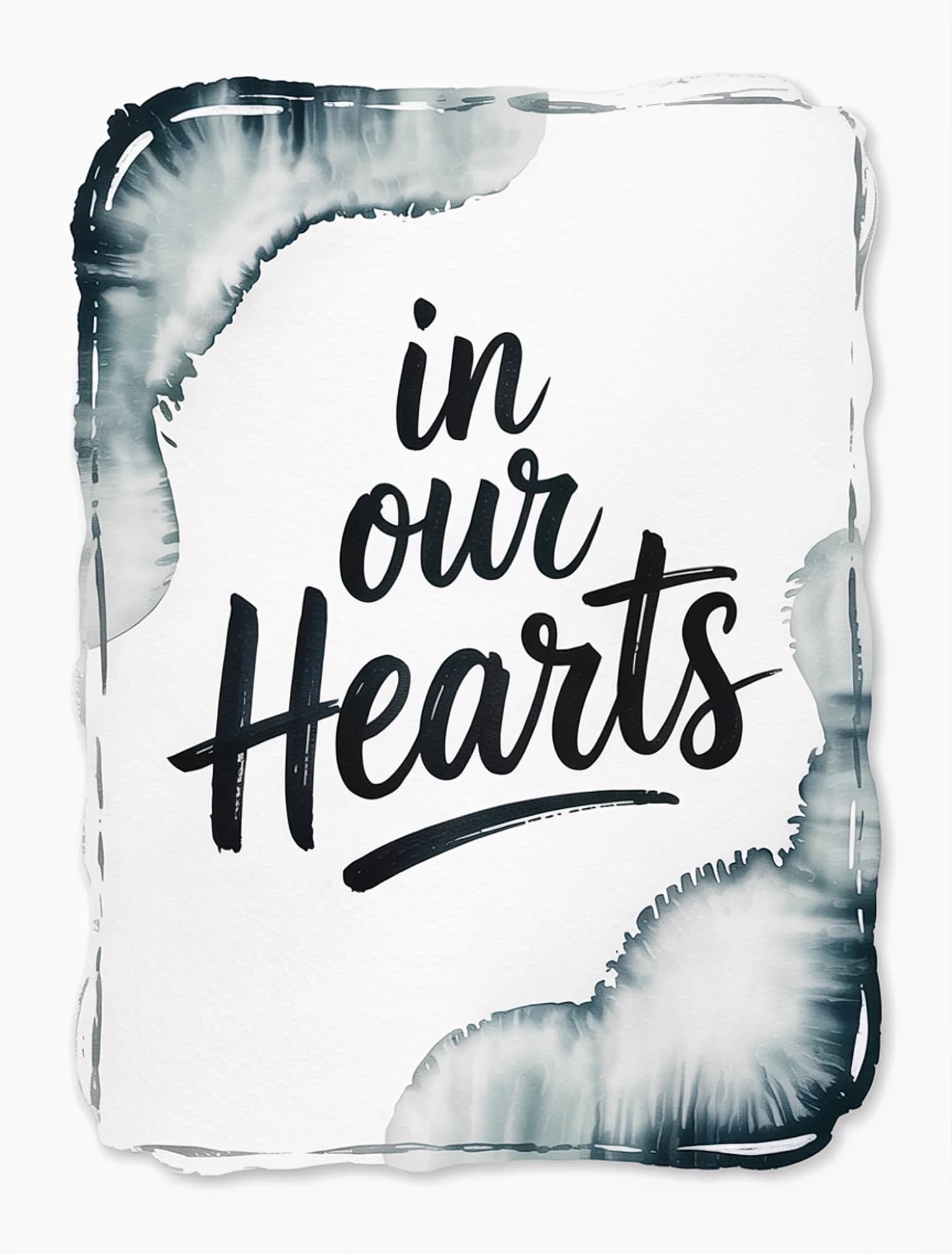 In Our Hearts Watercolor Dove