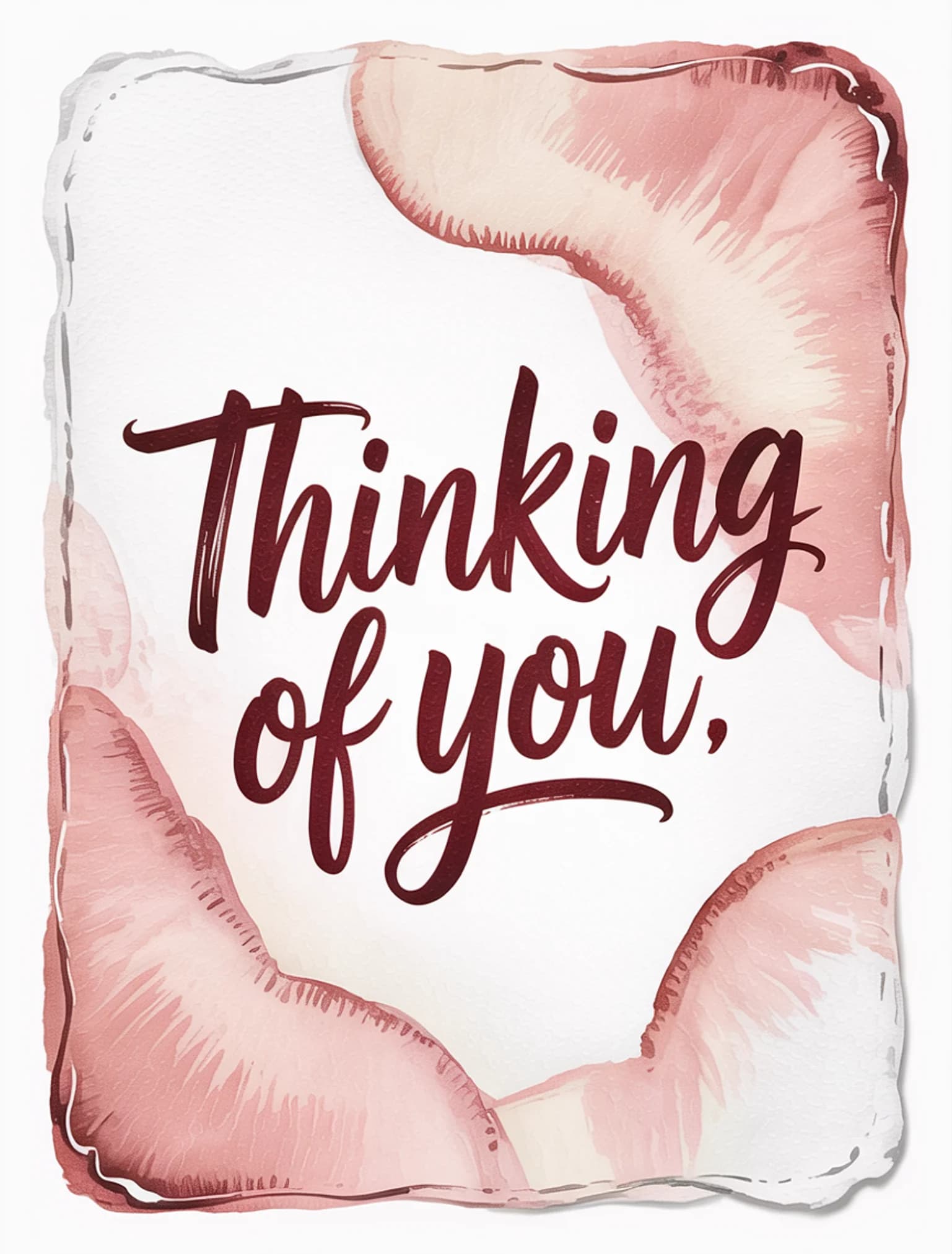 Thinking of You Watercolor Blush