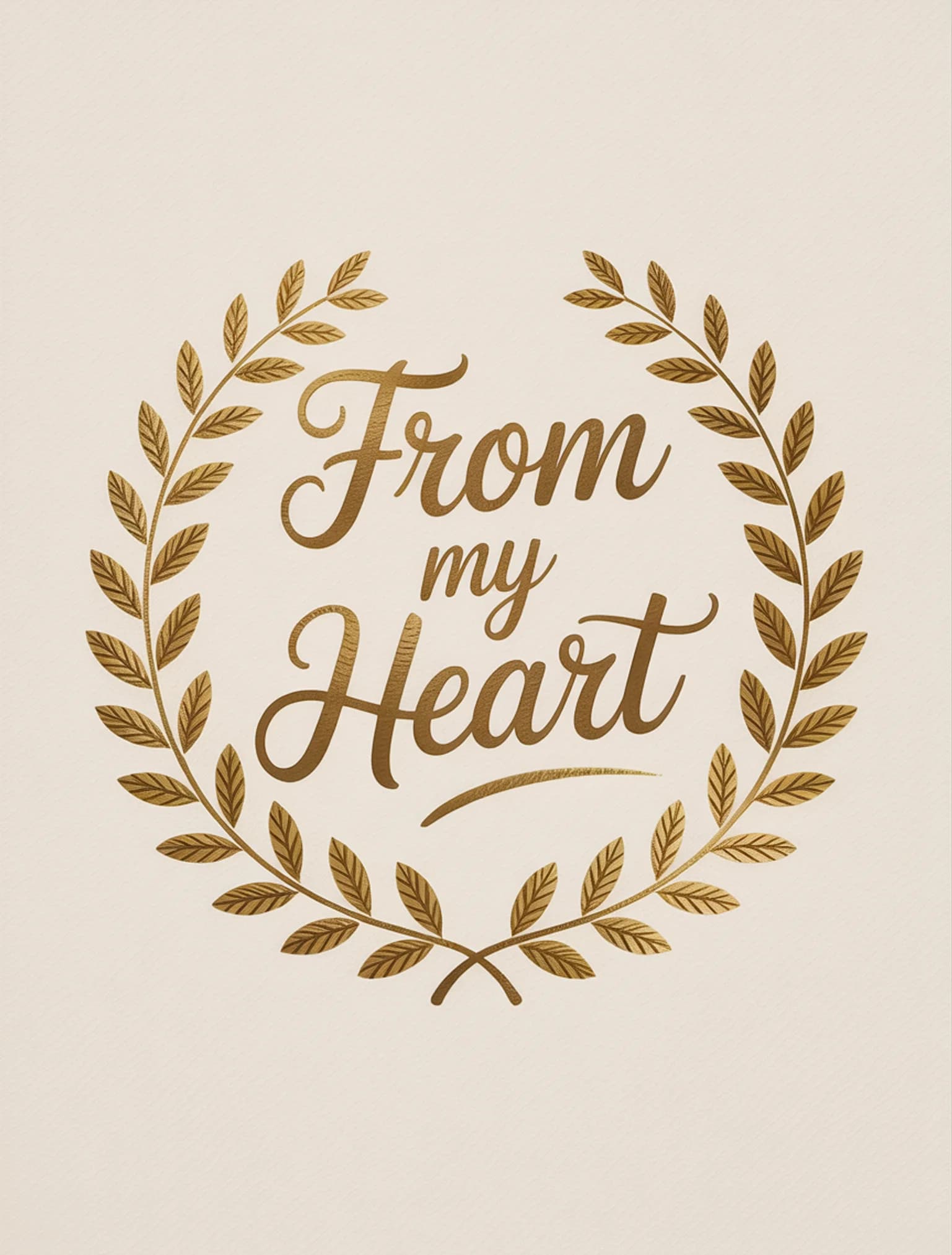 From My Heart Gold Foil
