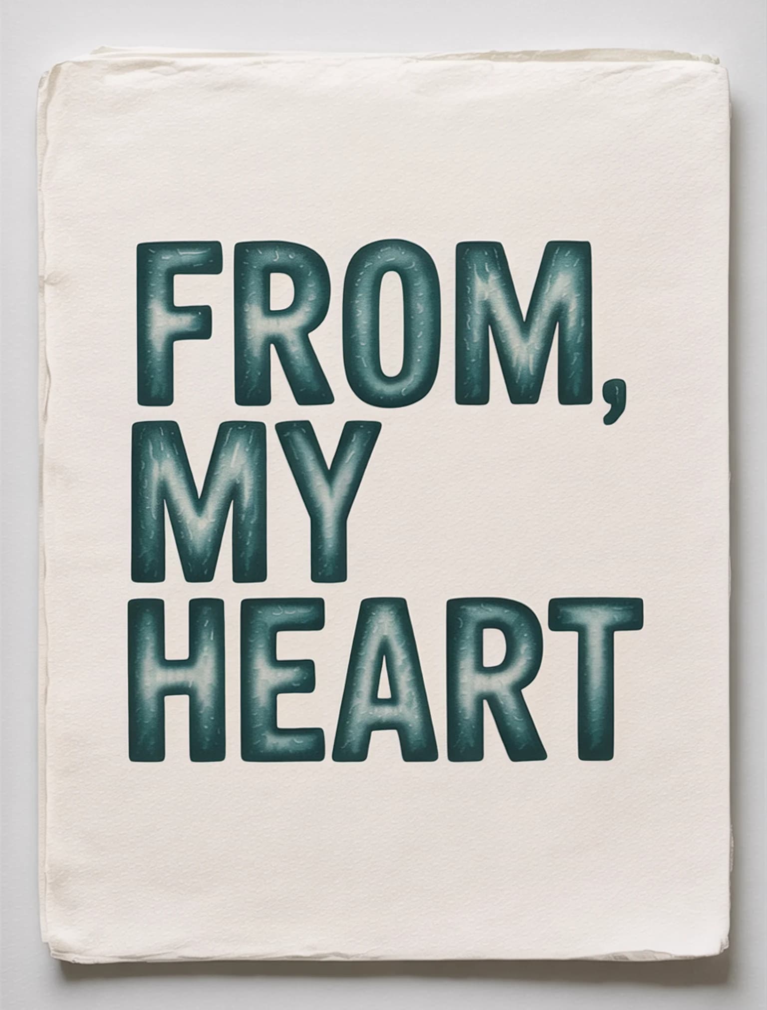 From My Heart Letterpress Teal