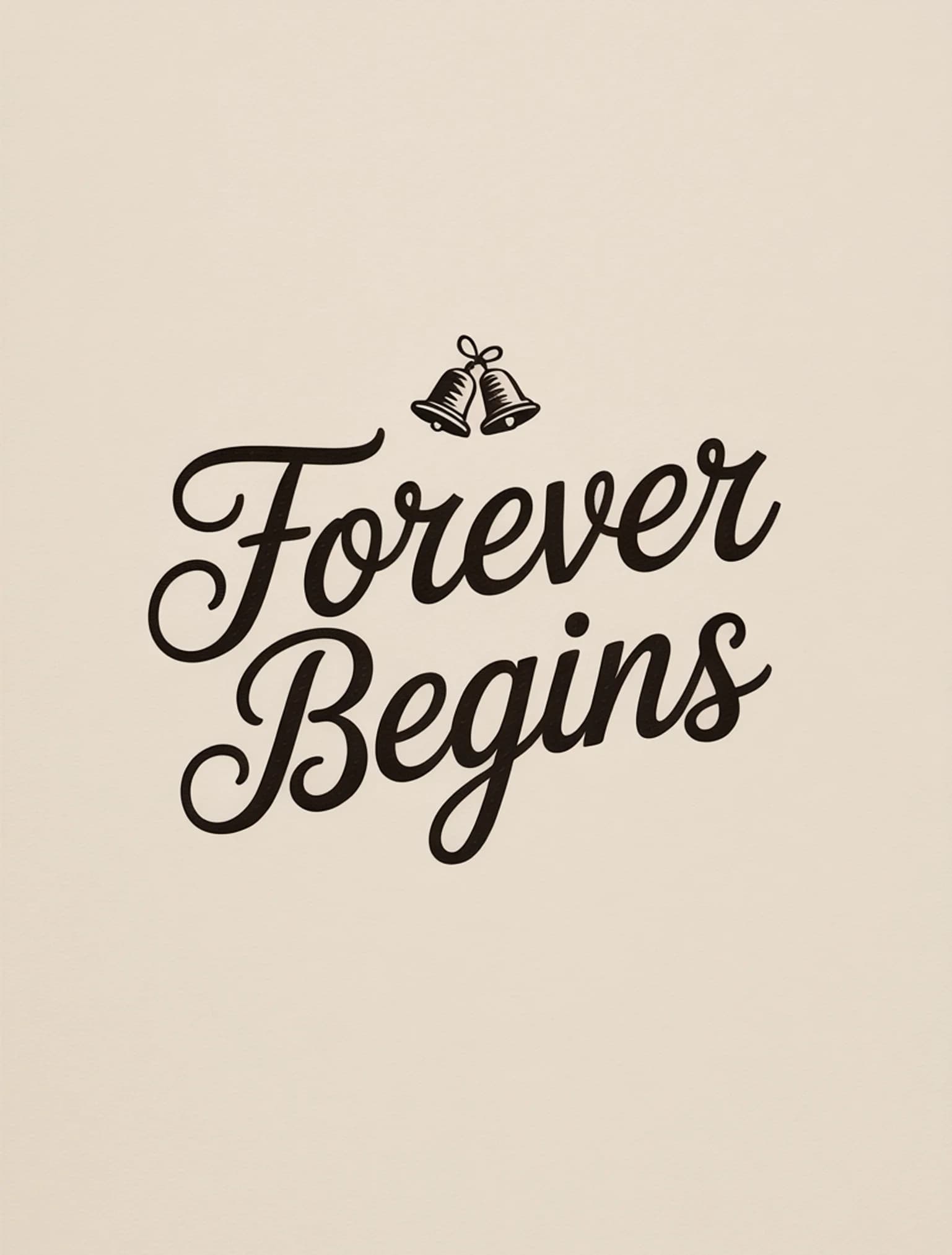 Forever Begins Blind Emboss