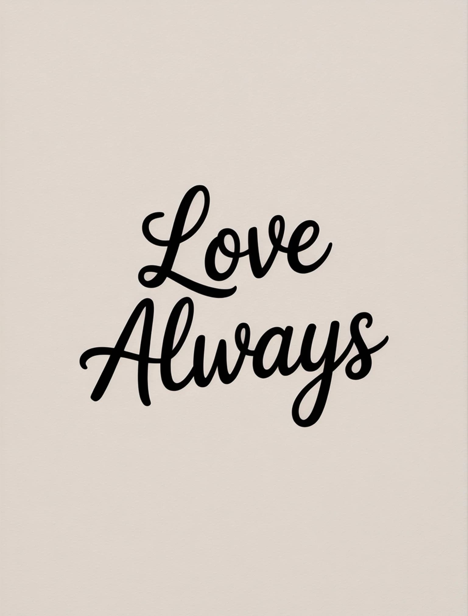 Love Always Blind Emboss