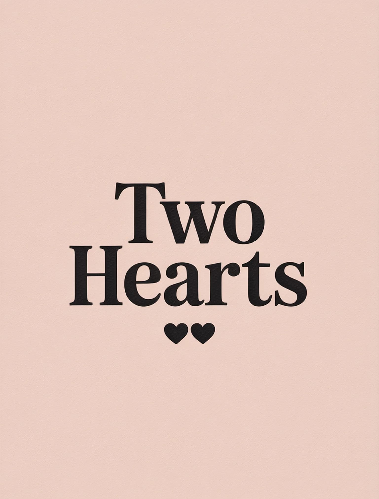Two Hearts Blind Emboss