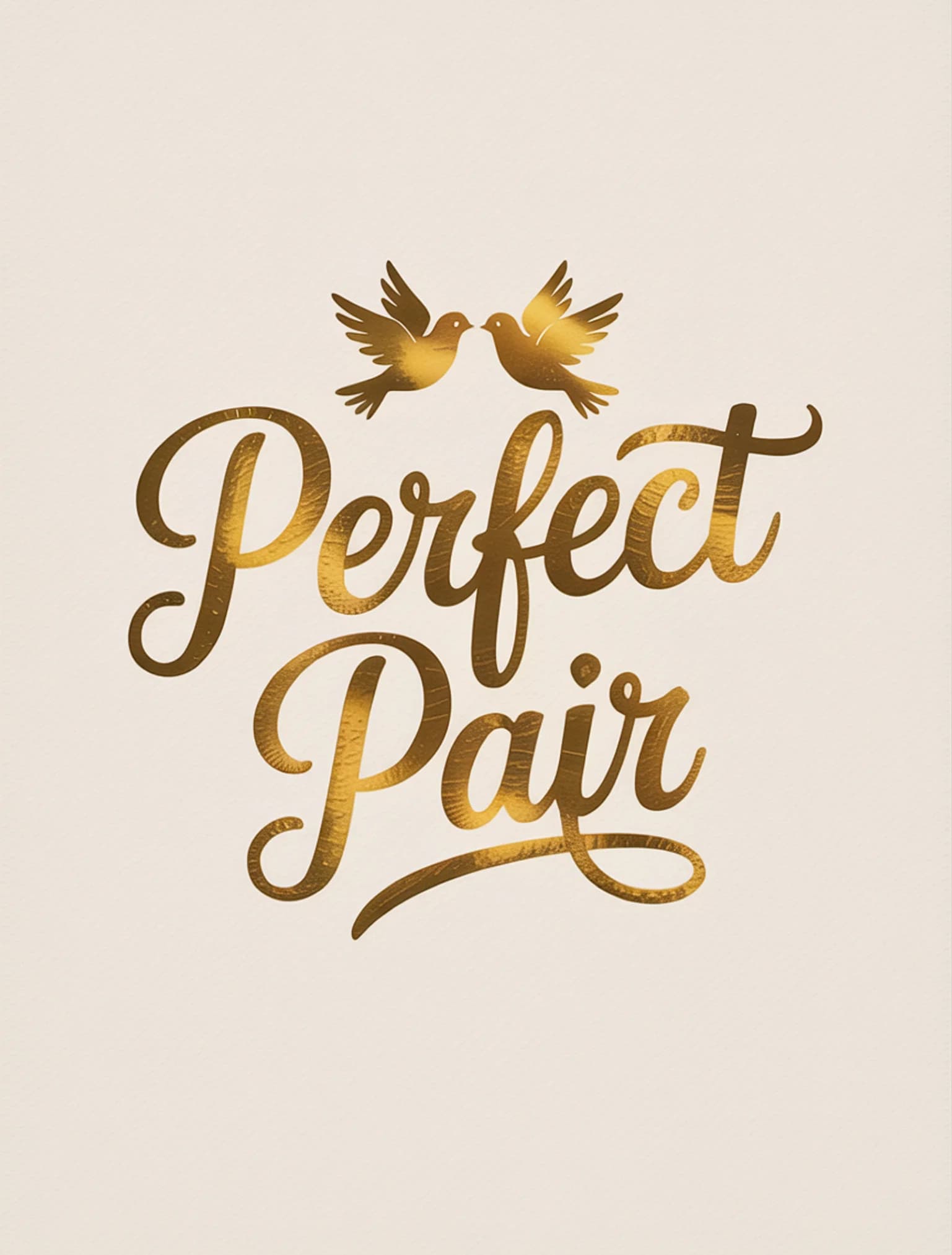 Perfect Pair Gold Foil