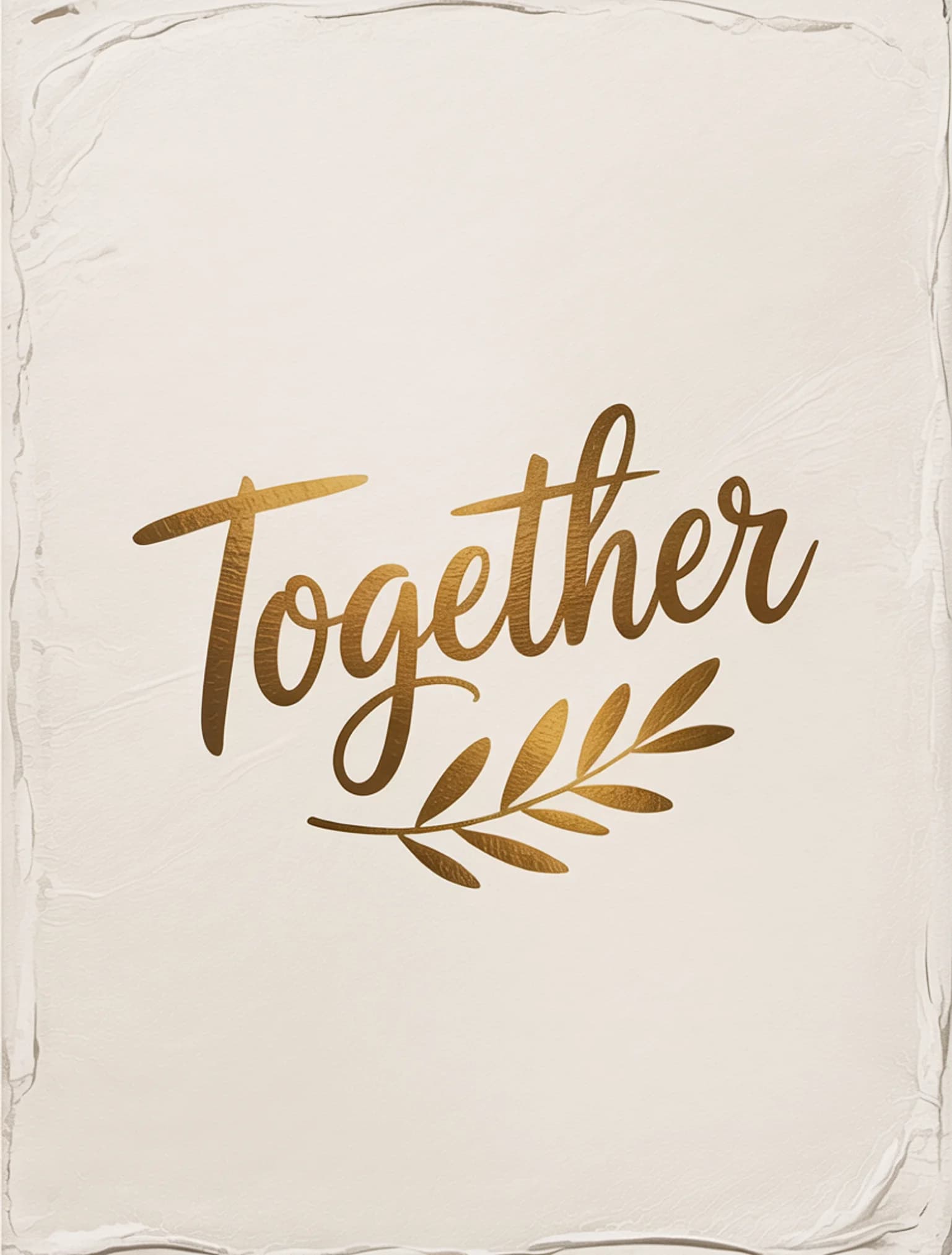 Together Gold Foil