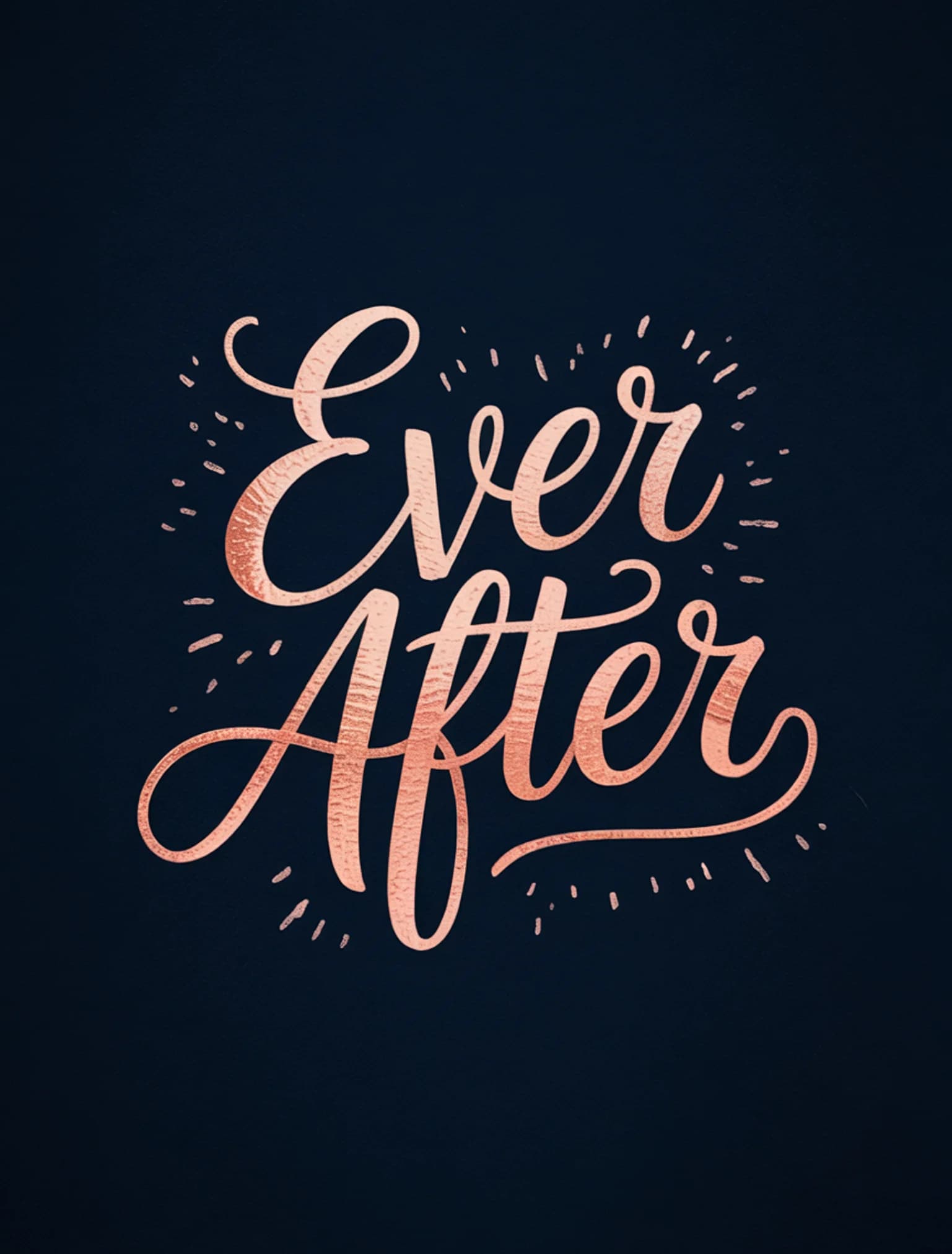 Ever After Rose Gold Navy