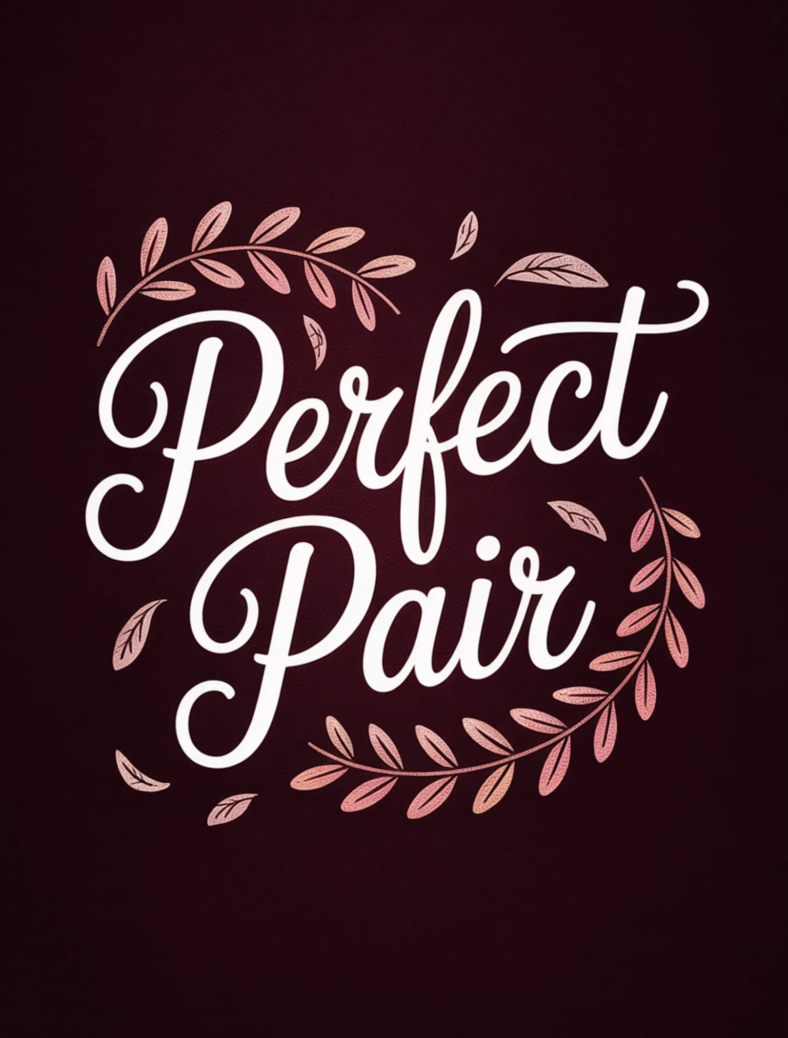 Perfect Pair Rose Gold Burgundy