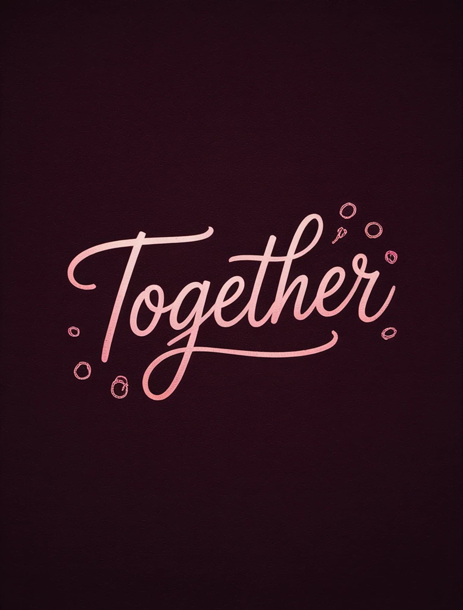 Together Rose Gold Burgundy