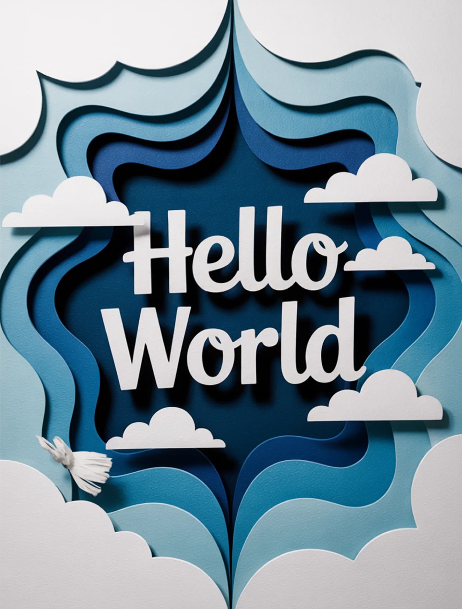 Hello World Shadow Box