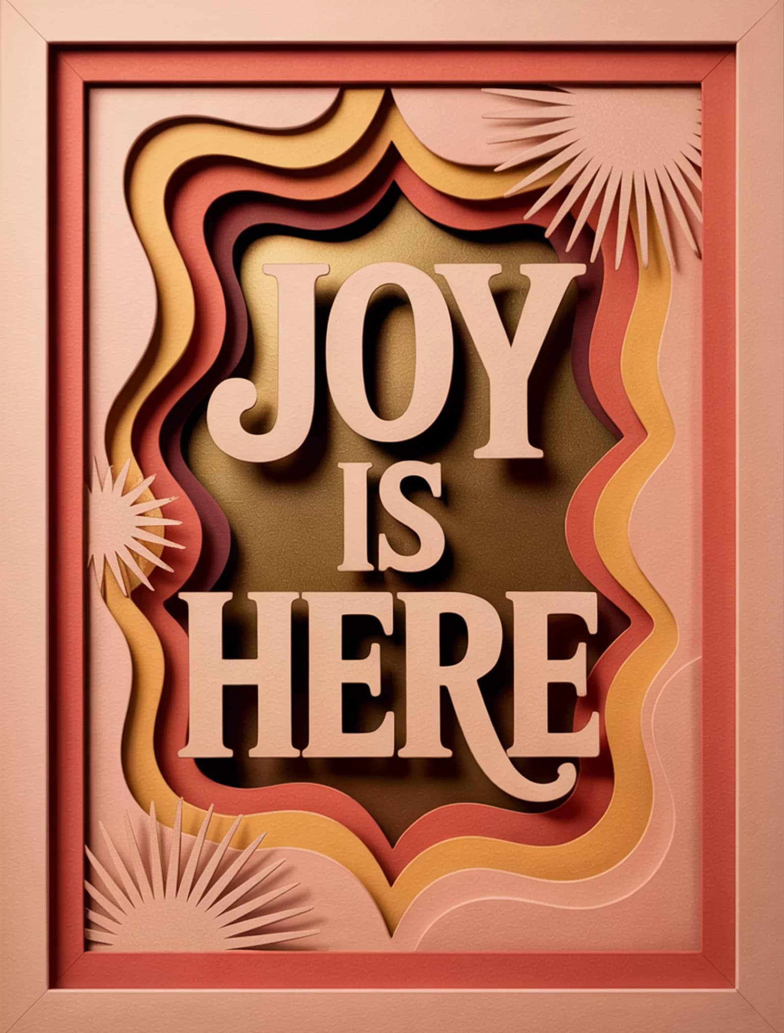Joy Is Here Shadow Box