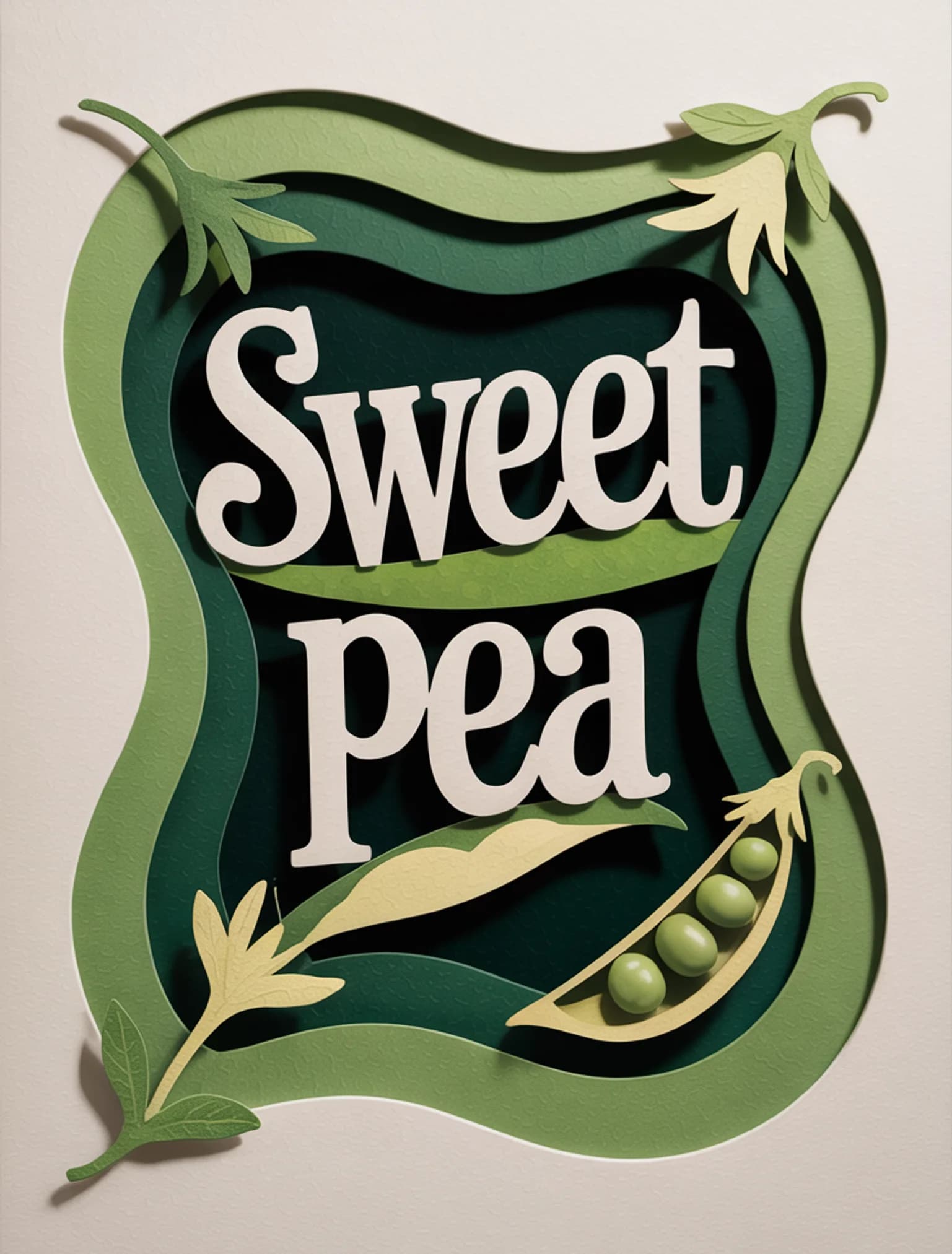 Sweet Pea Shadow Box