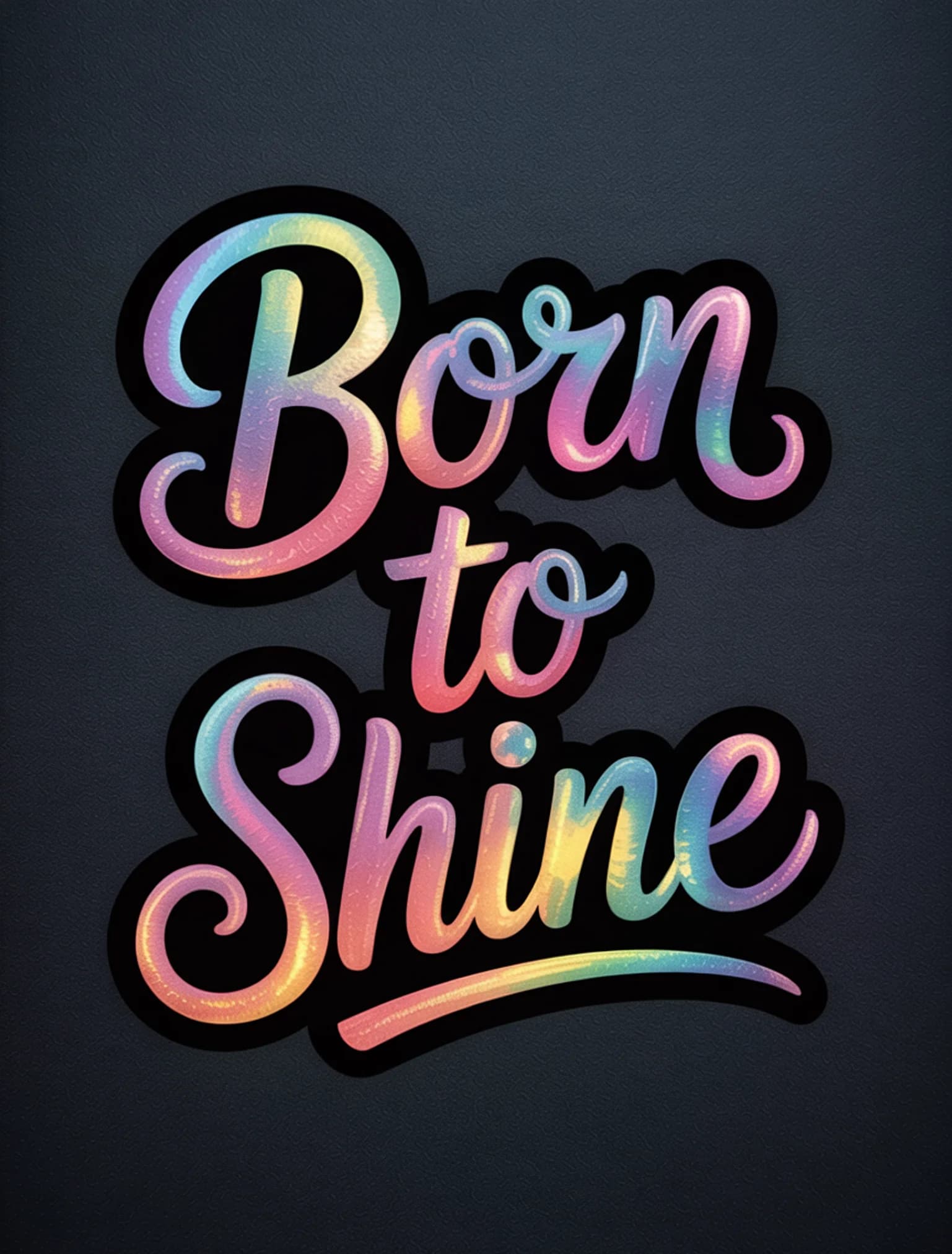 Born To Shine Holographic