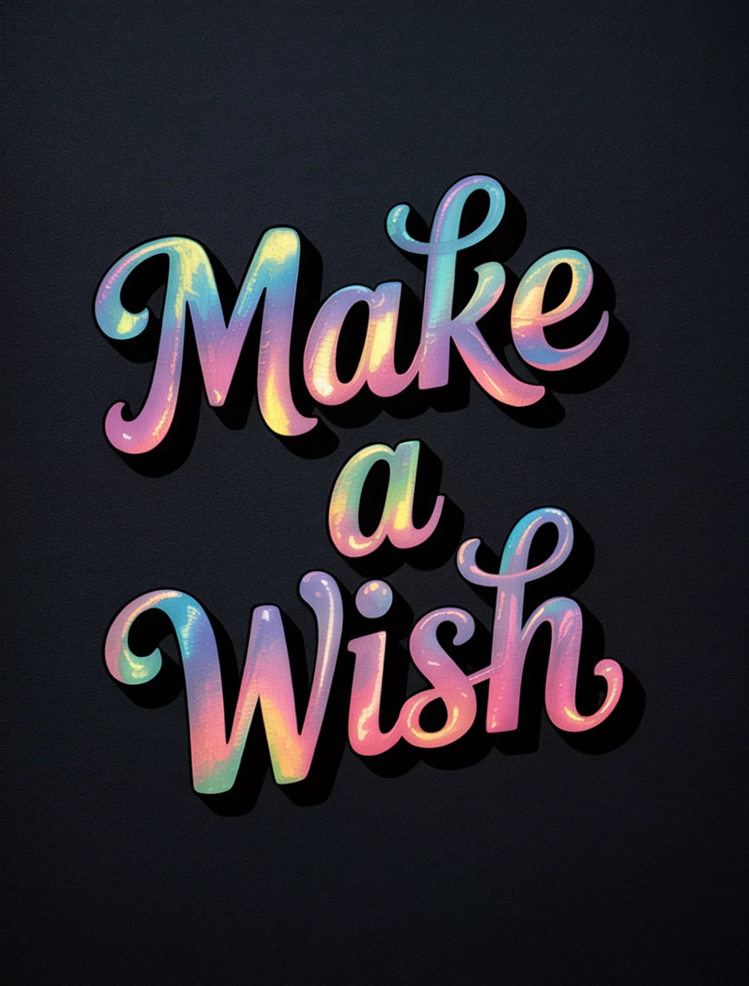 Make A Wish Holographic