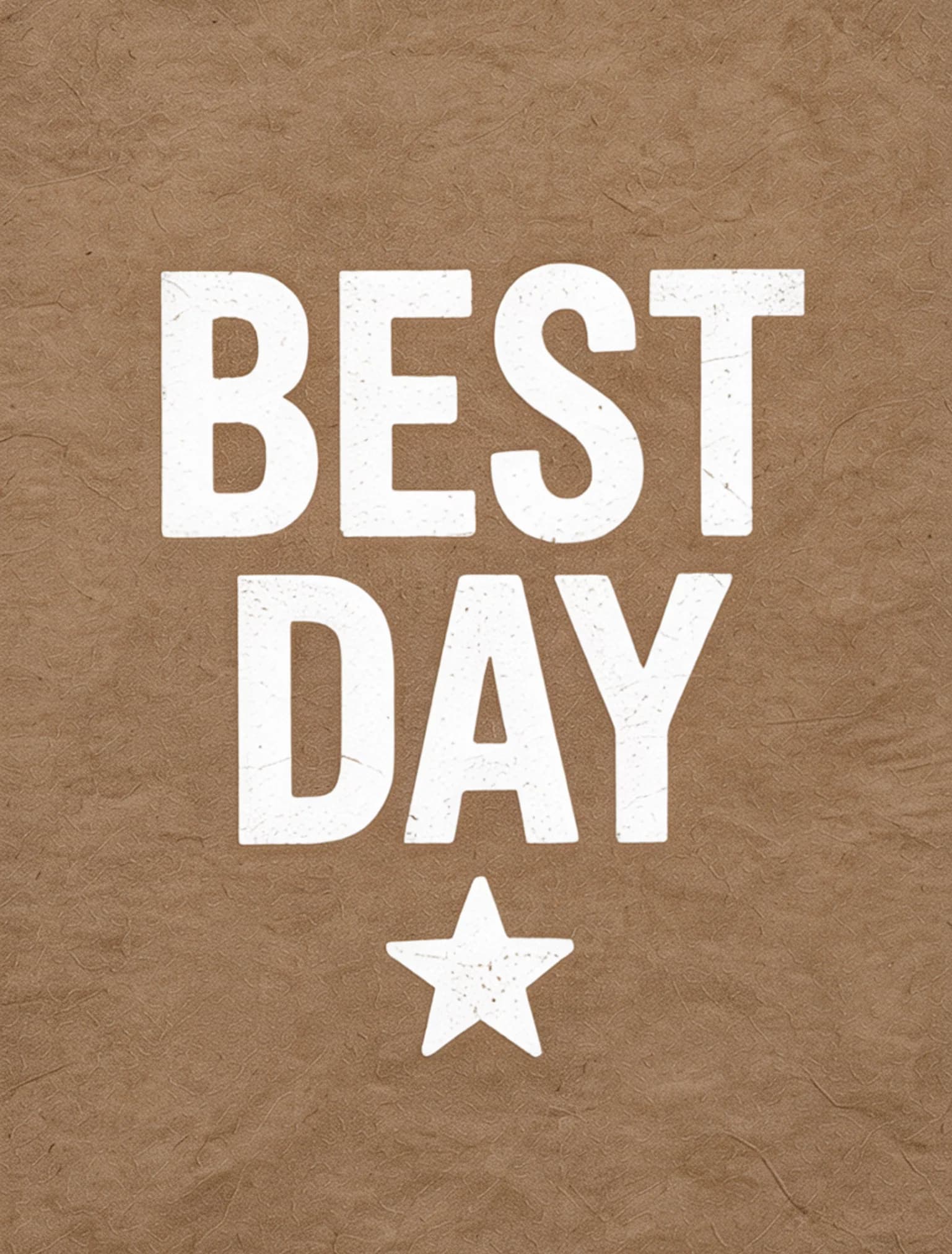 Best Day White Kraft