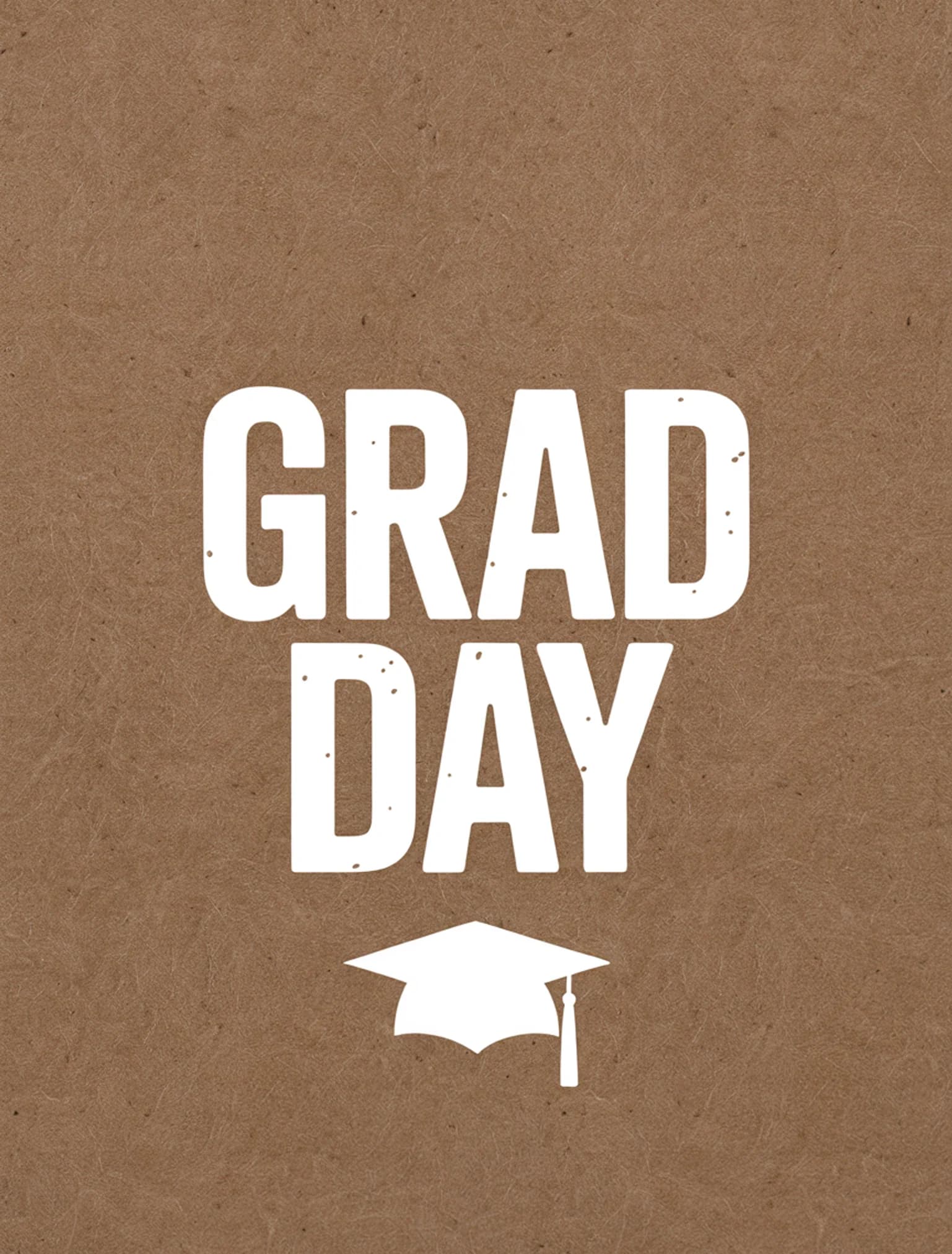 Grad Day White Kraft