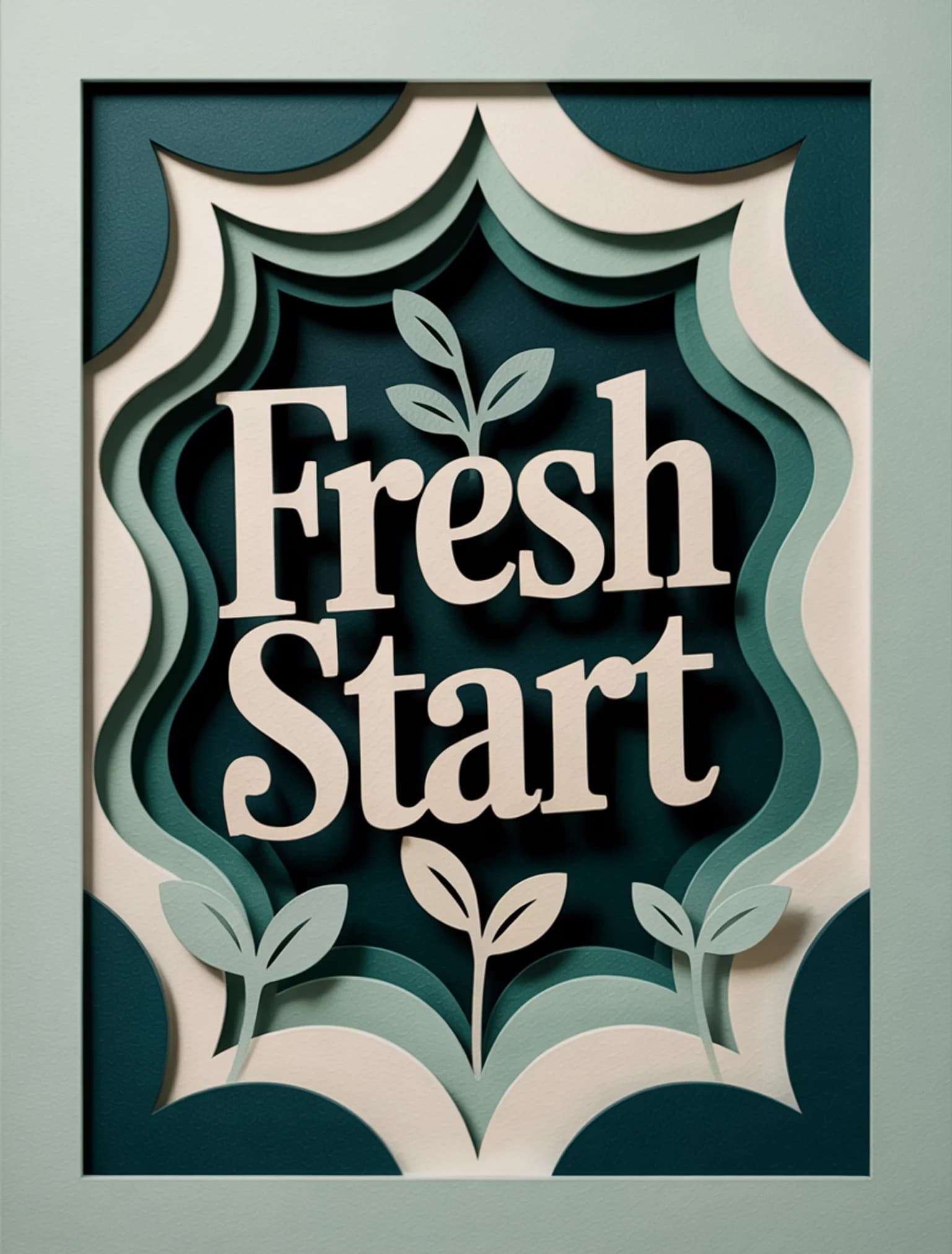 Fresh Start Shadow Box