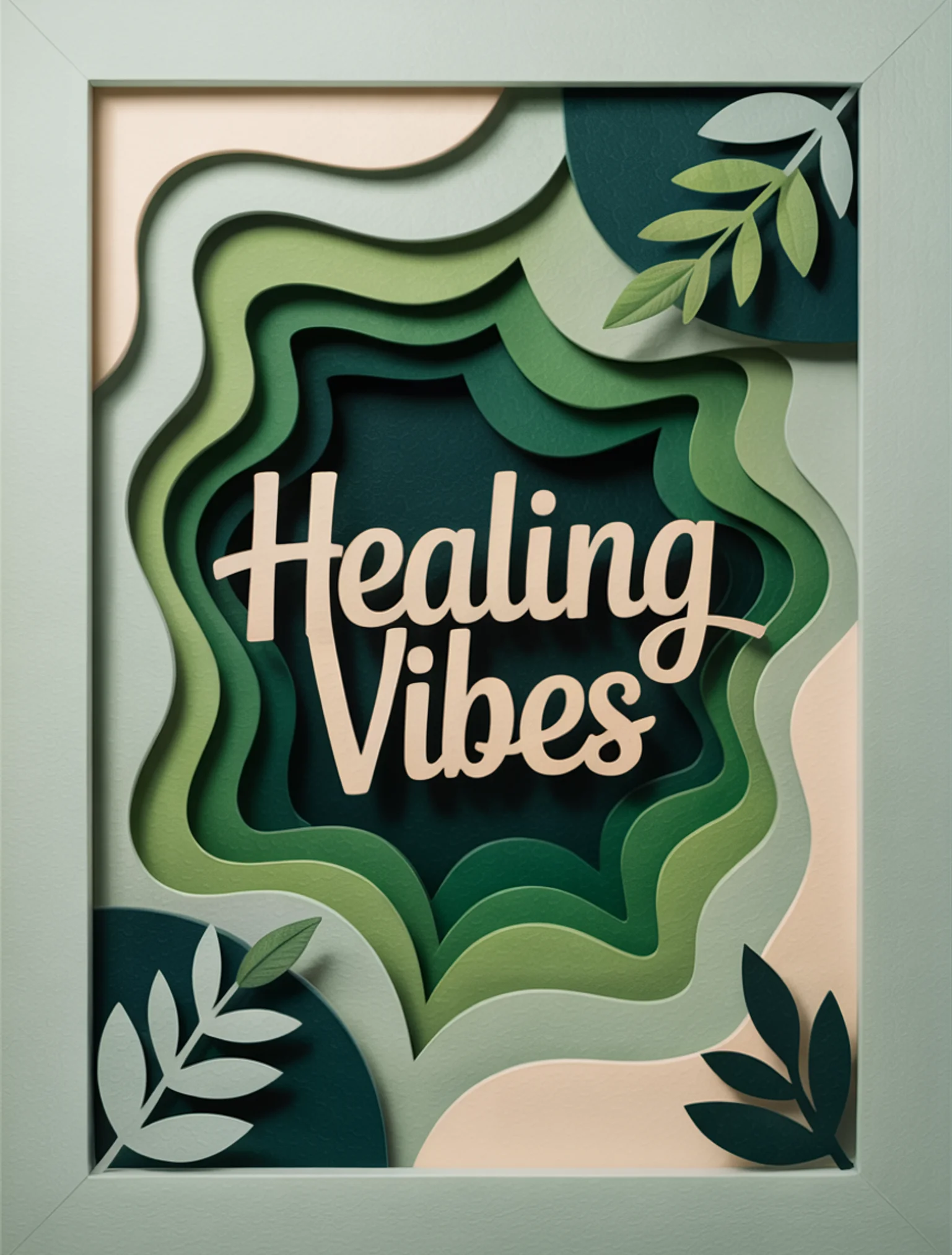 Healing Vibes Shadow Box