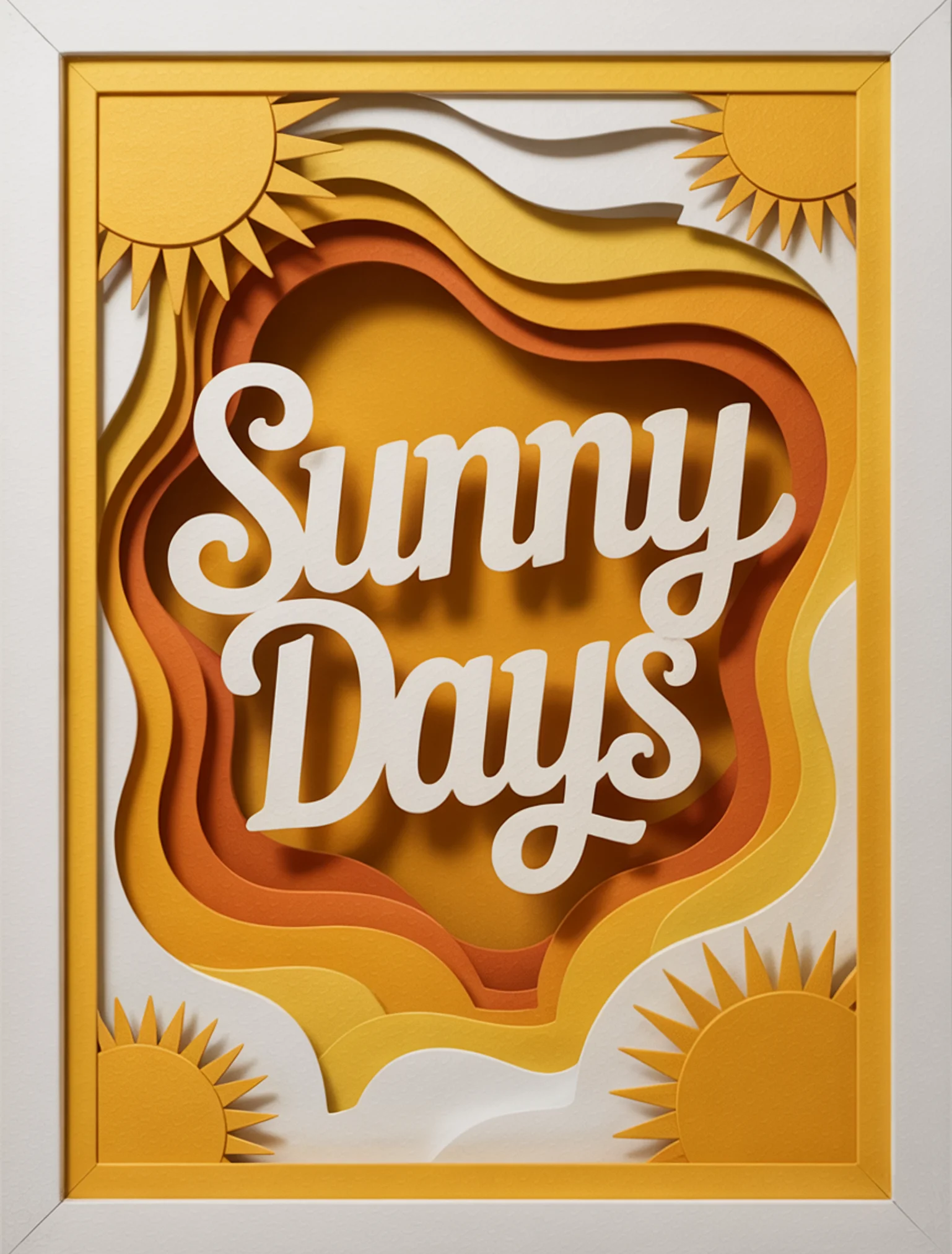 Sunny Days Shadow Box