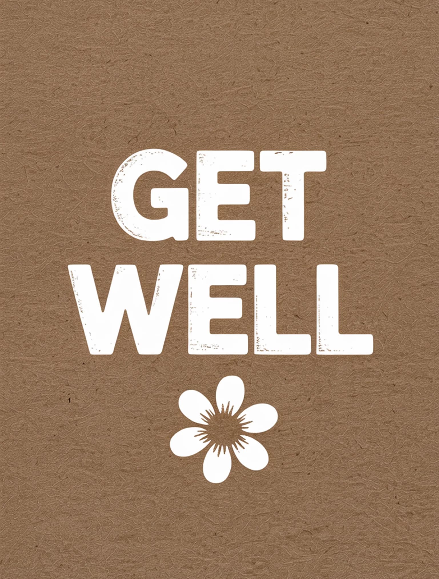 Get Well White Kraft