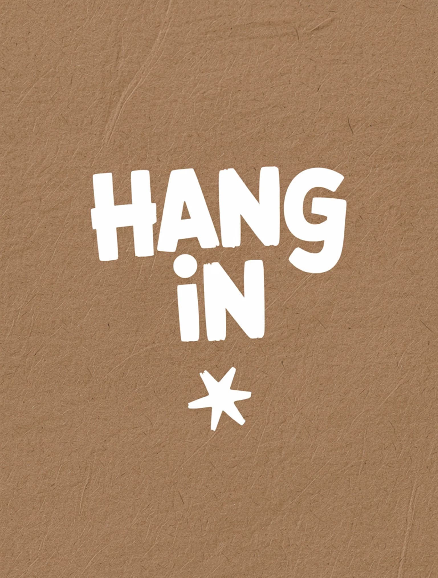 Hang In White Kraft