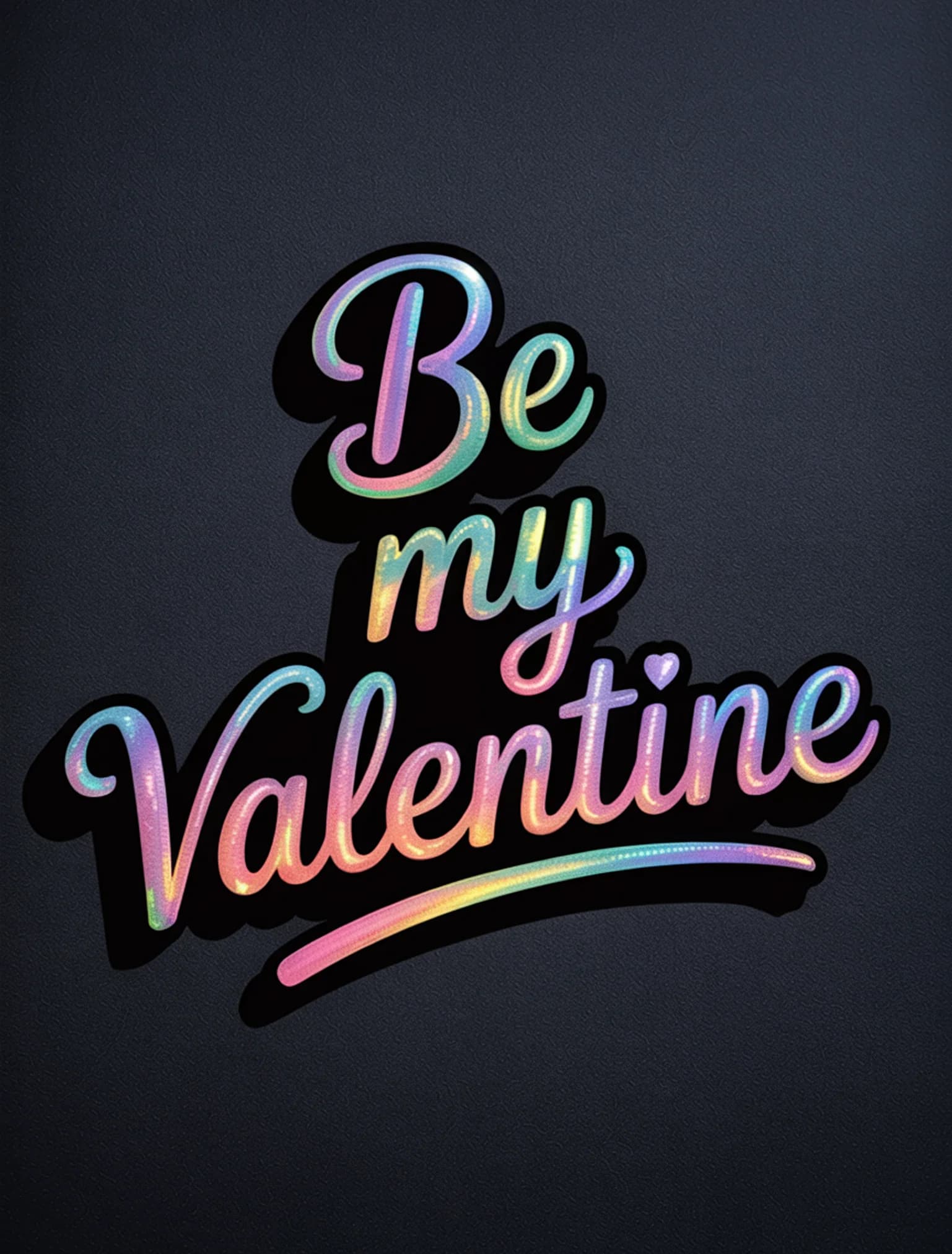 Be My Valentine Holographic