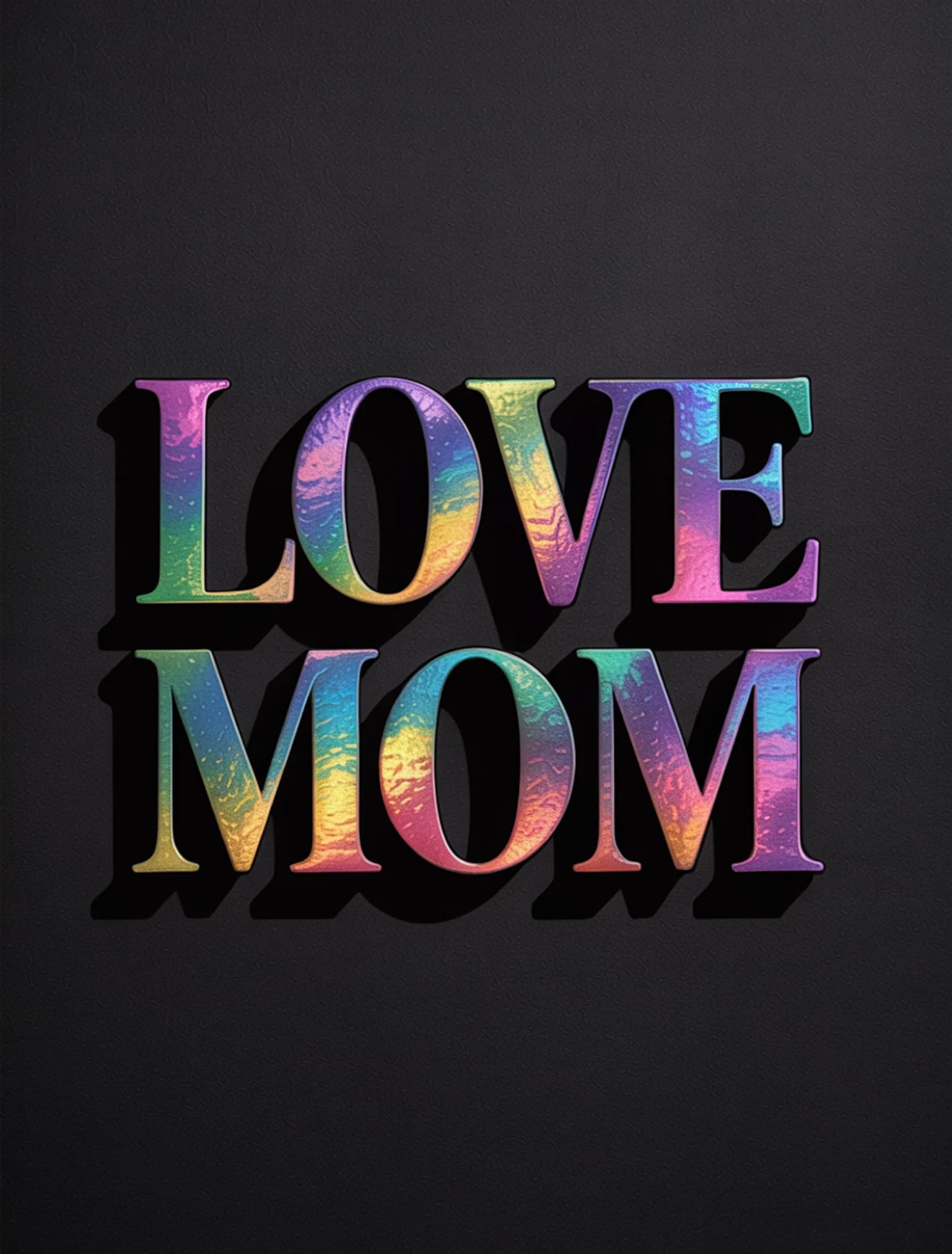Love Mom Holographic