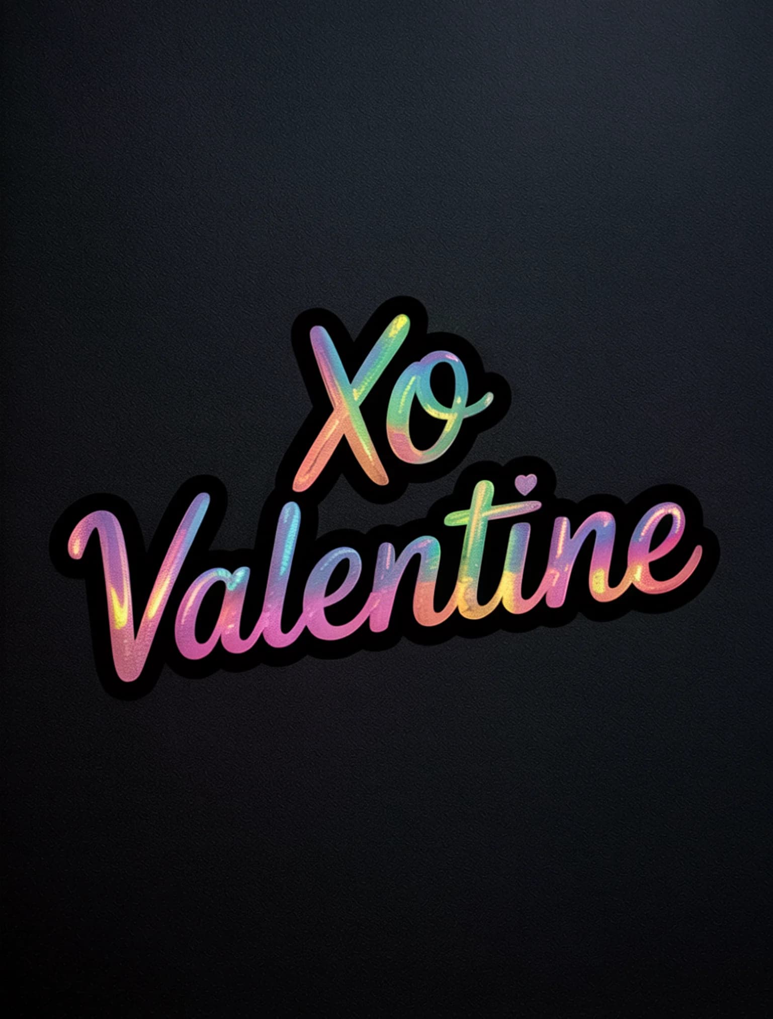 XO Valentine Holographic