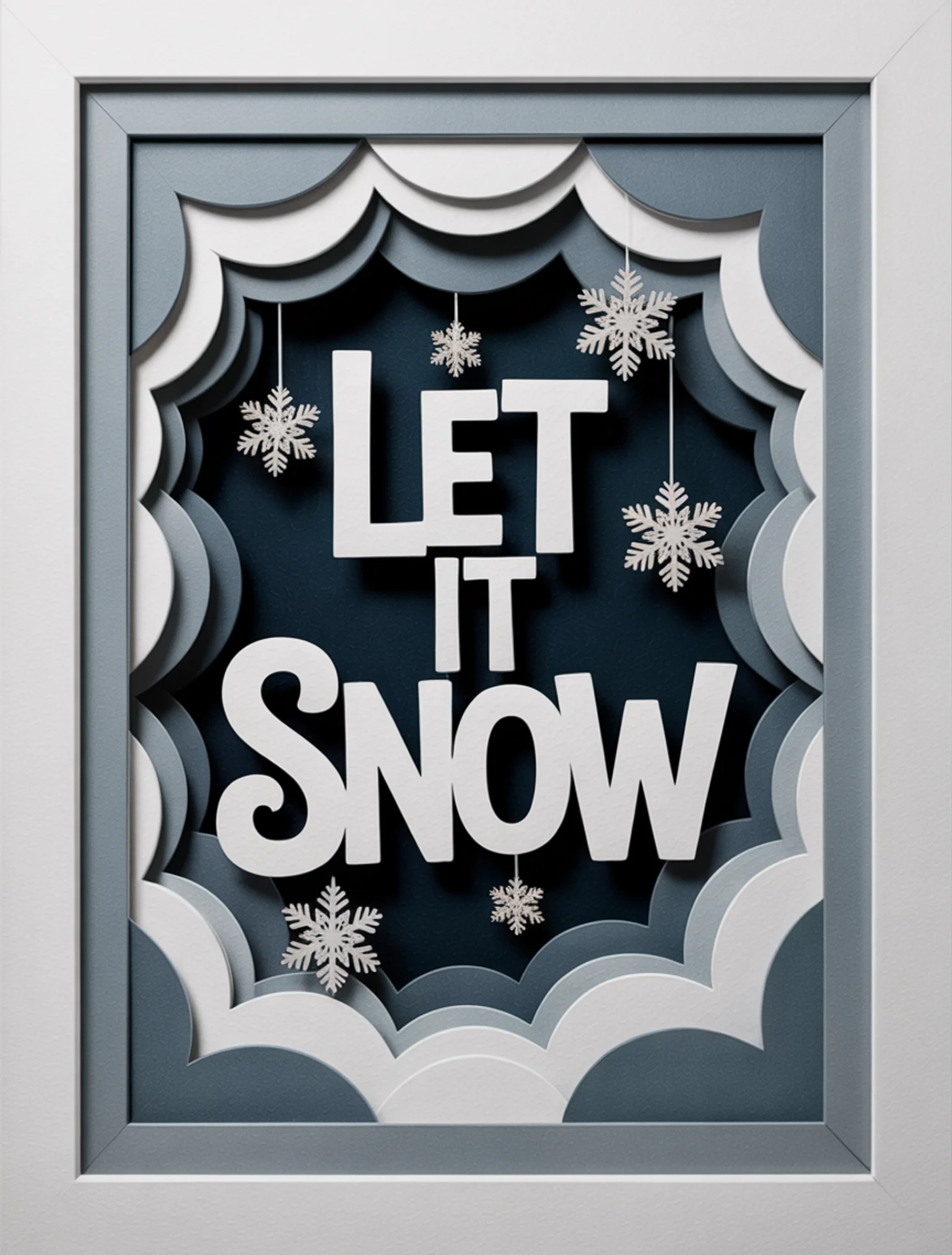 Let It Snow Shadow Box