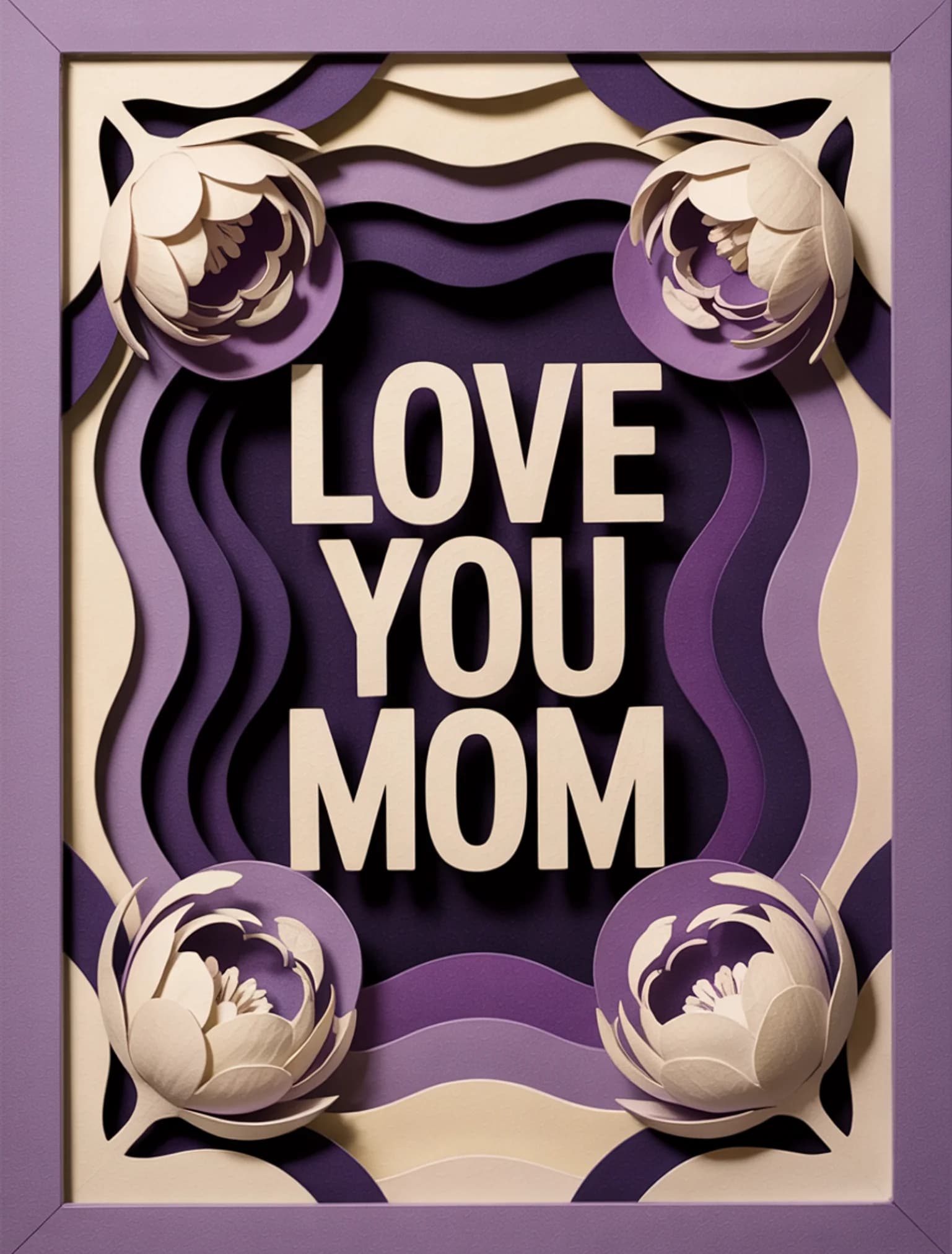 Love You Mom Shadow Box