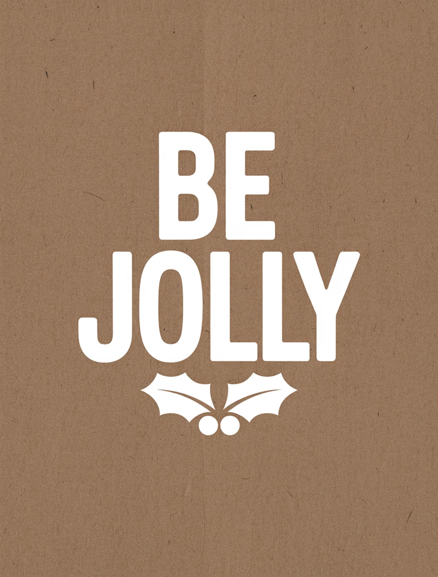 Be Jolly White Kraft