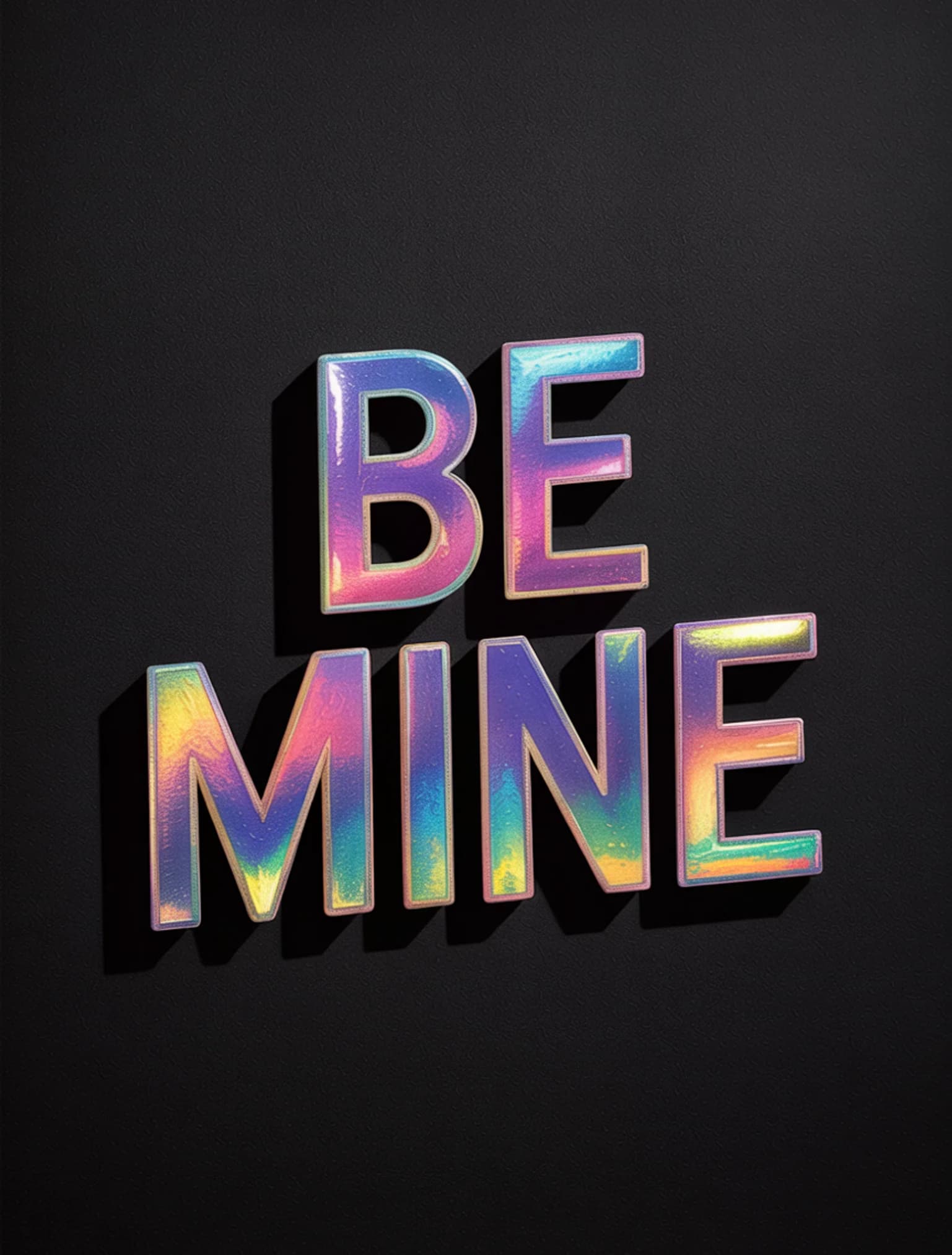 Be Mine Holographic