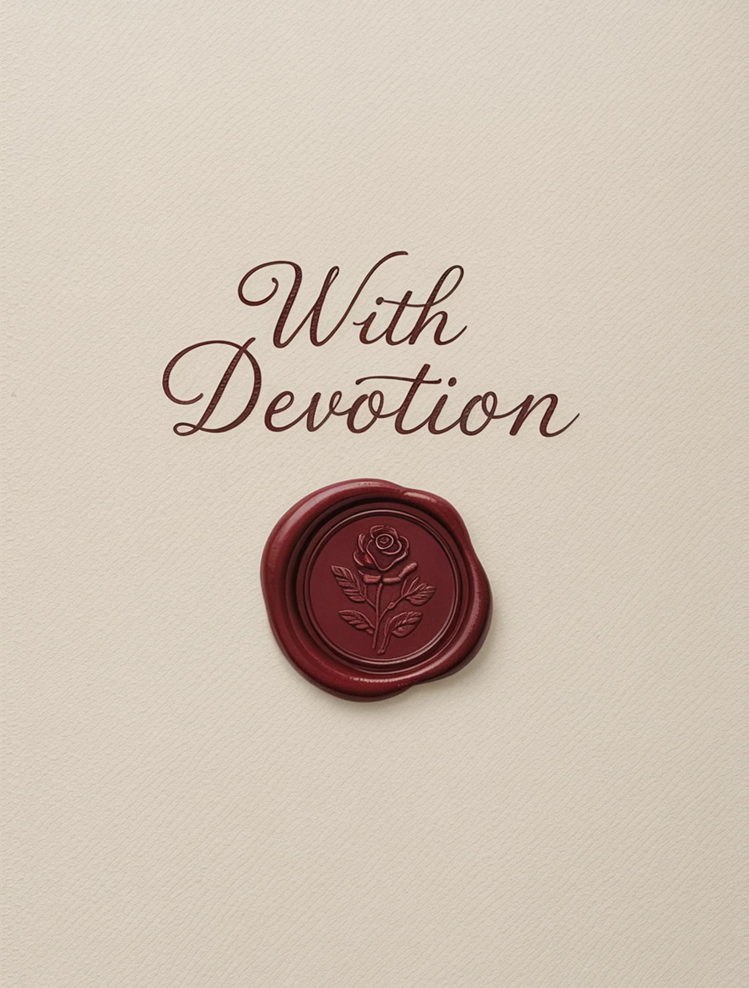 With Devotion Wax Seal